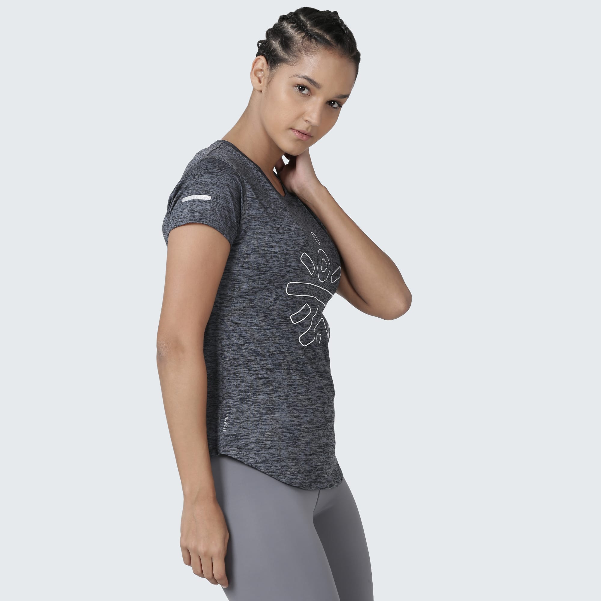 Signature Logo Slim Fit T-shirt - Grey