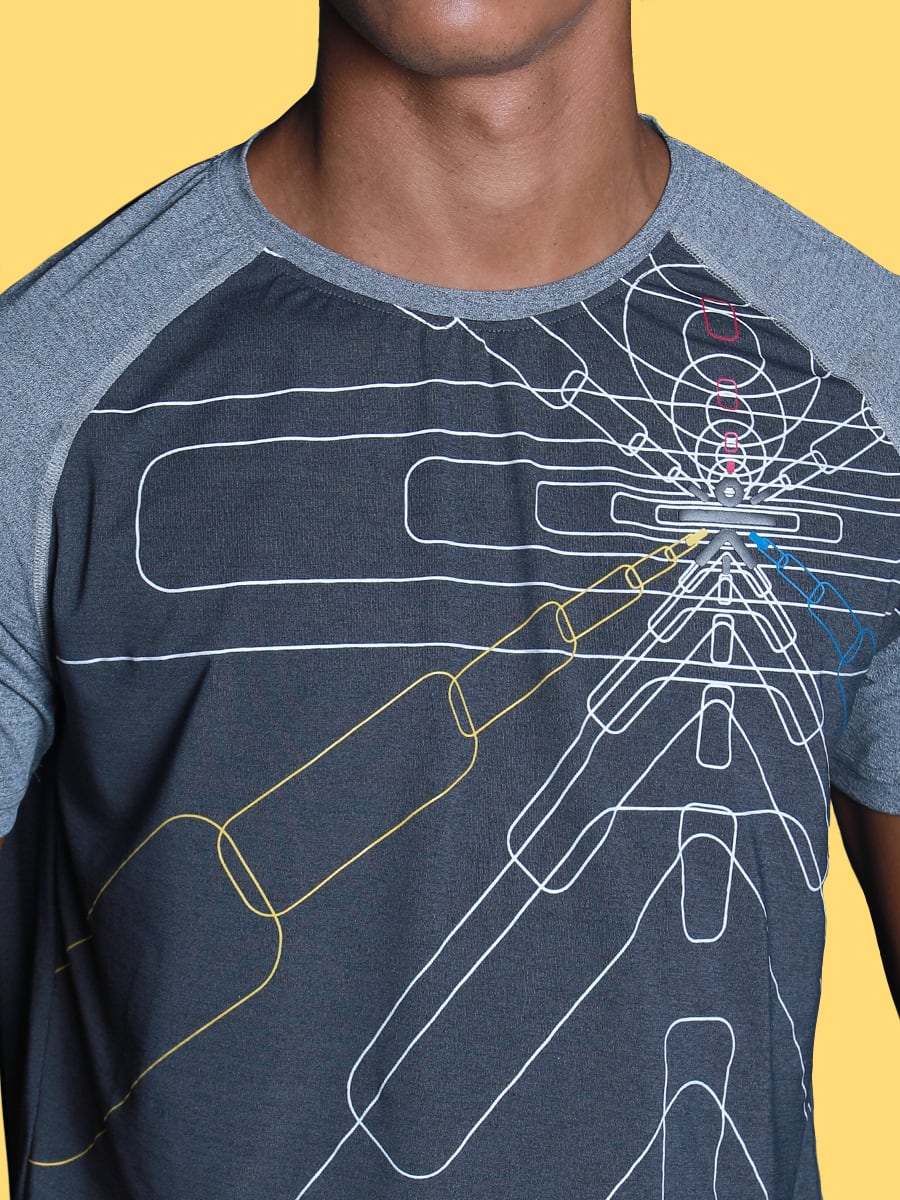 Men Signature Charcoal Perspective Tee