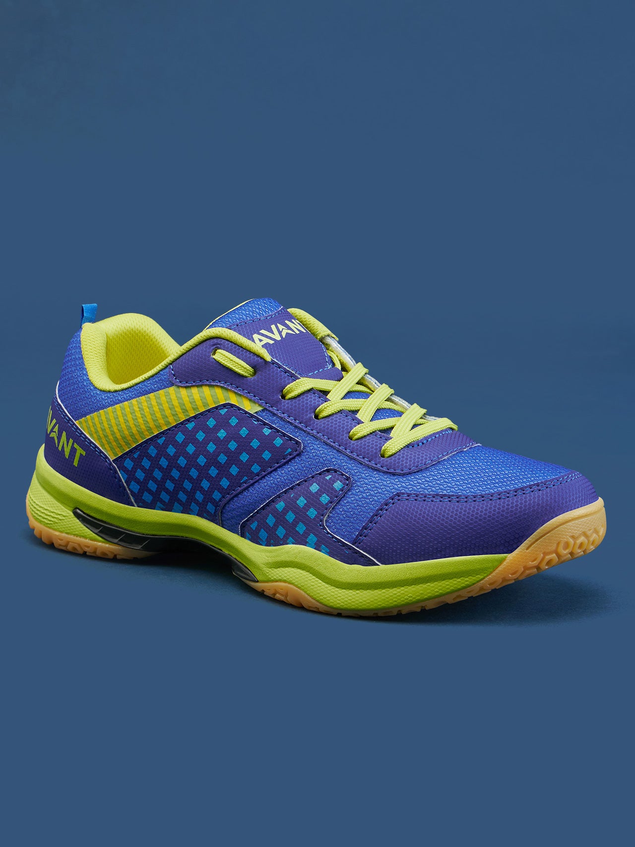 Avant Men's FluidX Badminton Shoes- Blue/Yellow