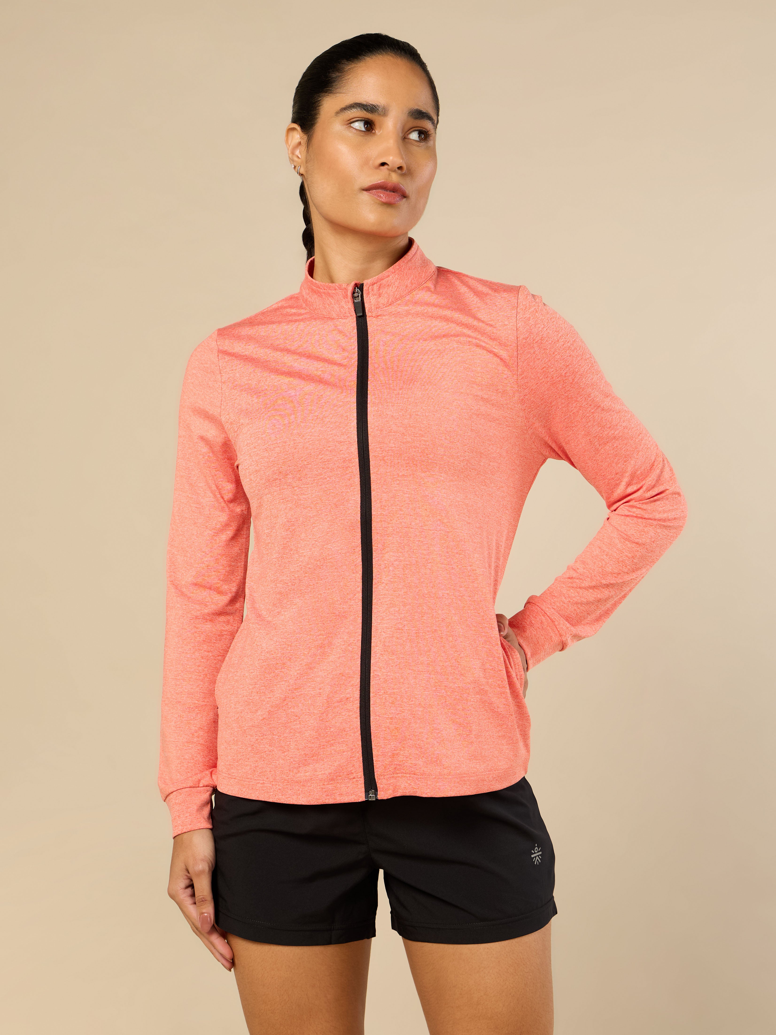 Women's Coral Melange Training Essential Jacket
