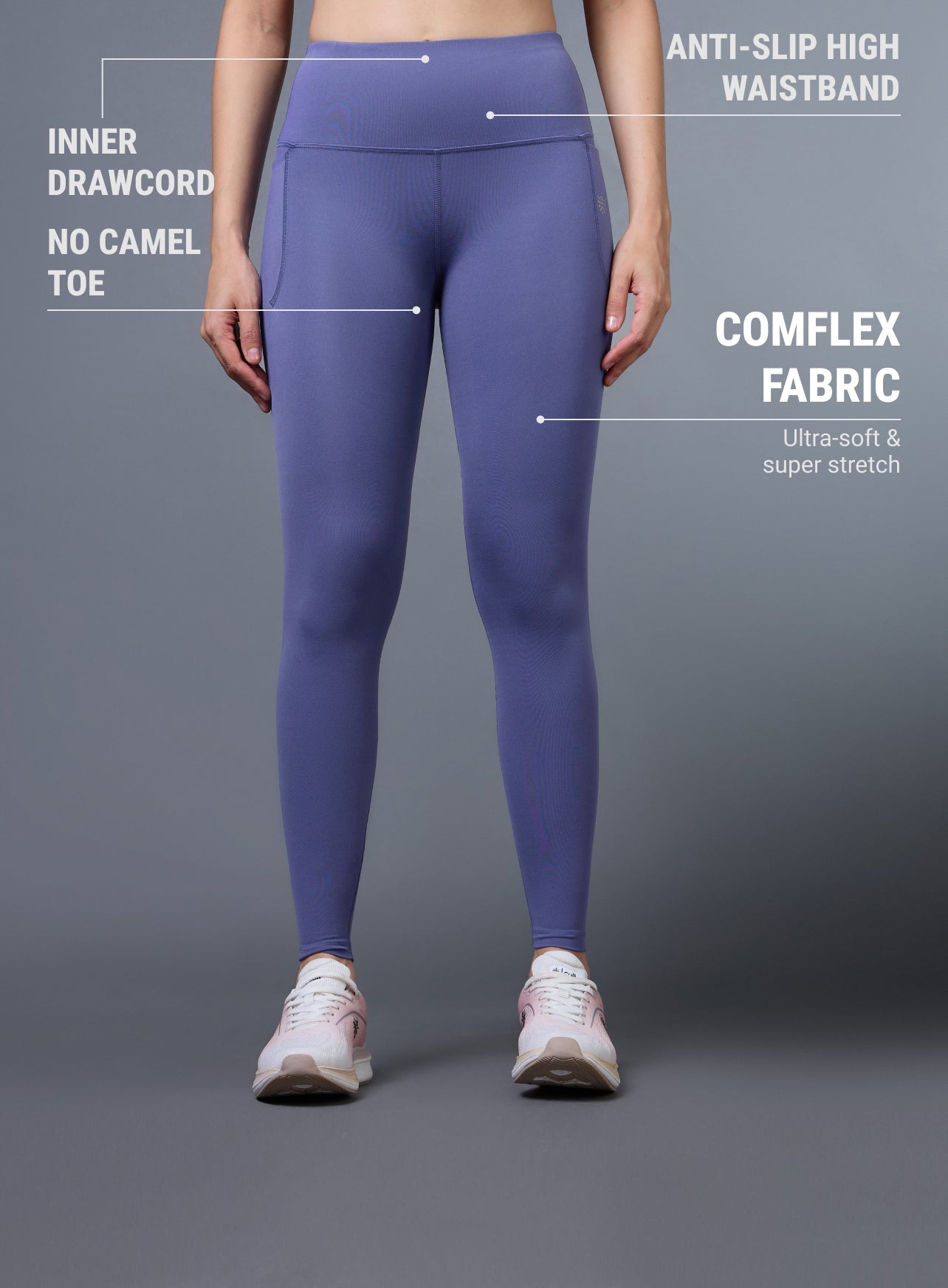 Women's Purple Runner's Essential Tights