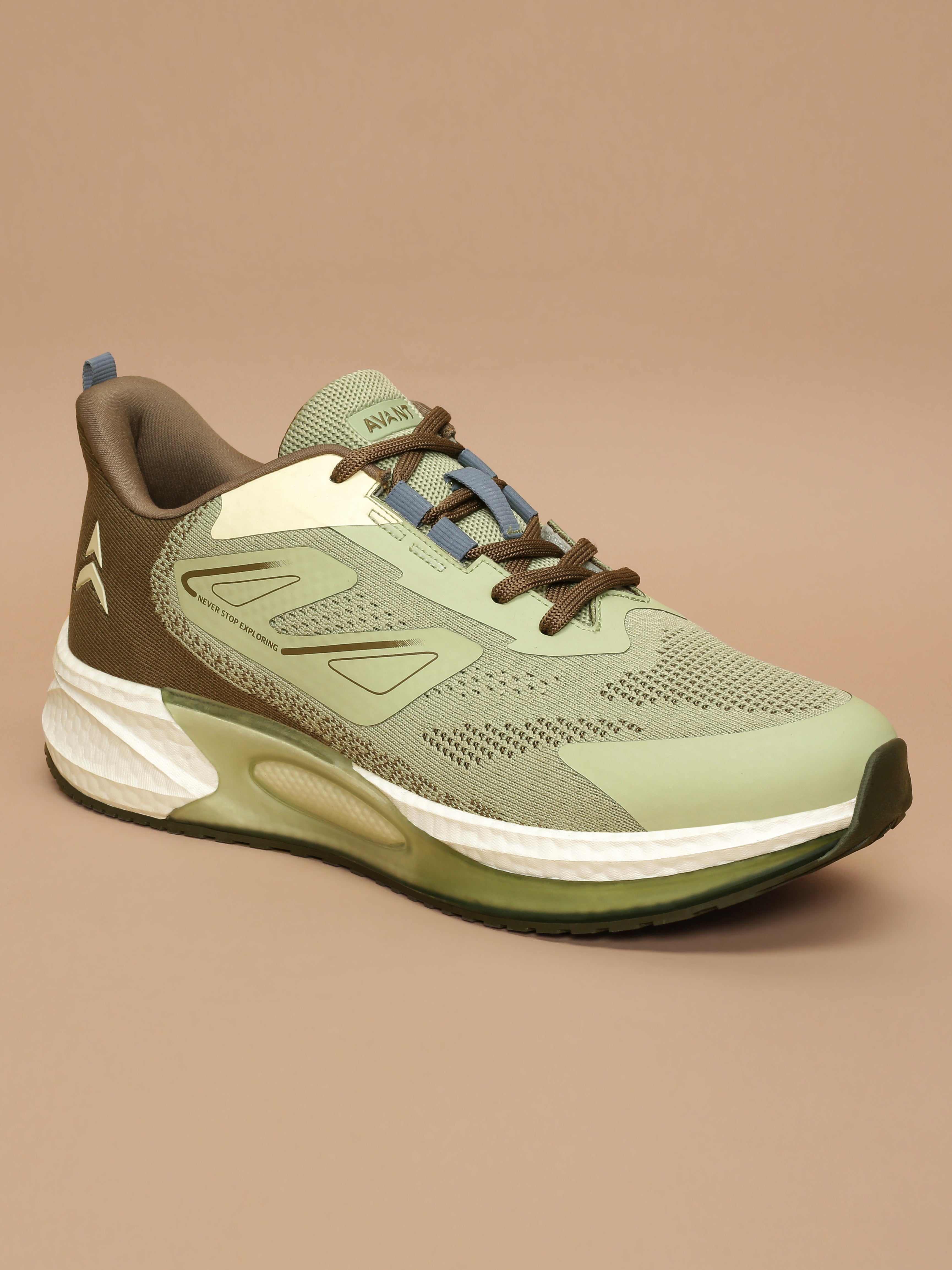 Avant Men's Gravitas Running Shoes - Green/Brown