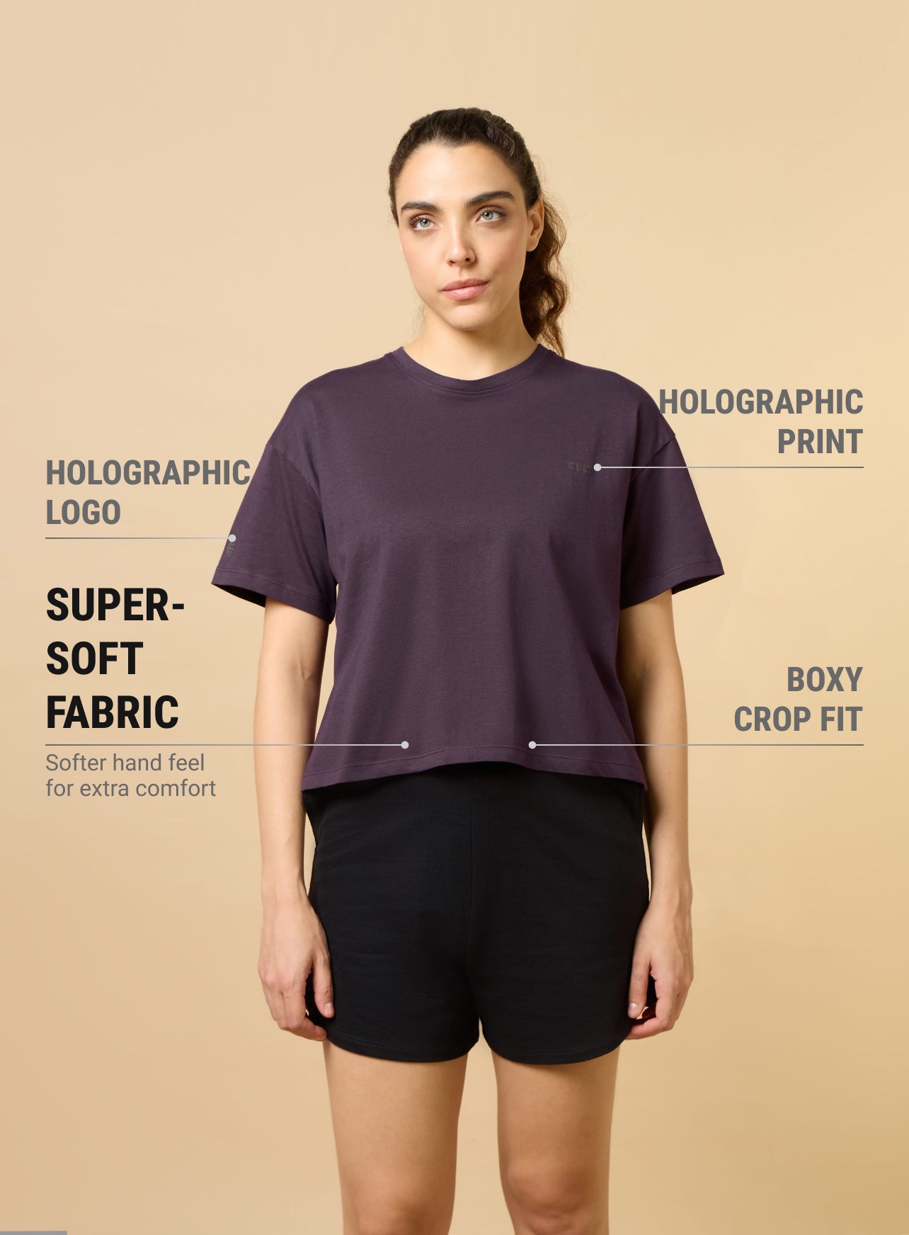 Women's Plum Workout Essential T-shirt