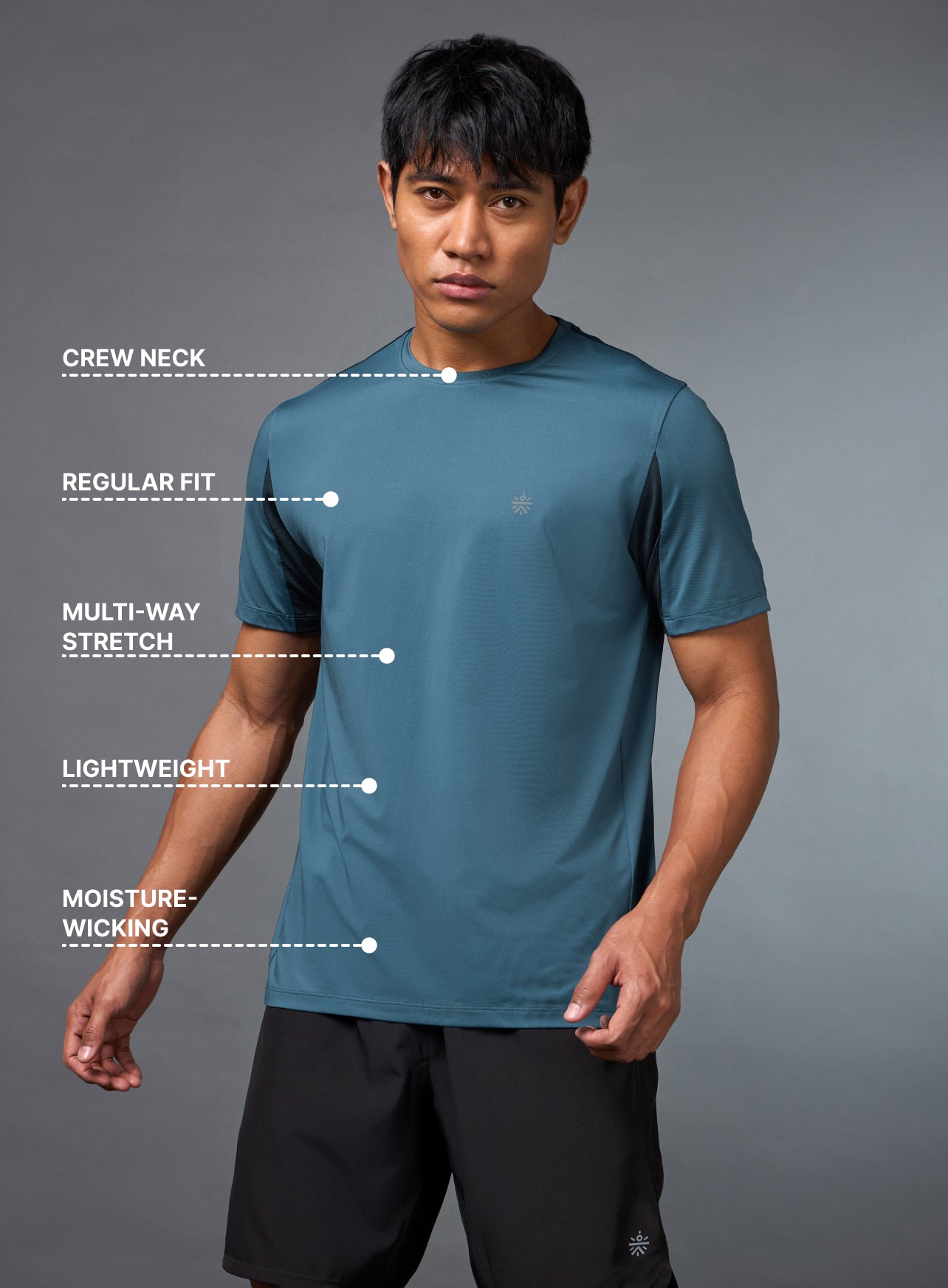 Men's Night Jogger Blue T-shirt