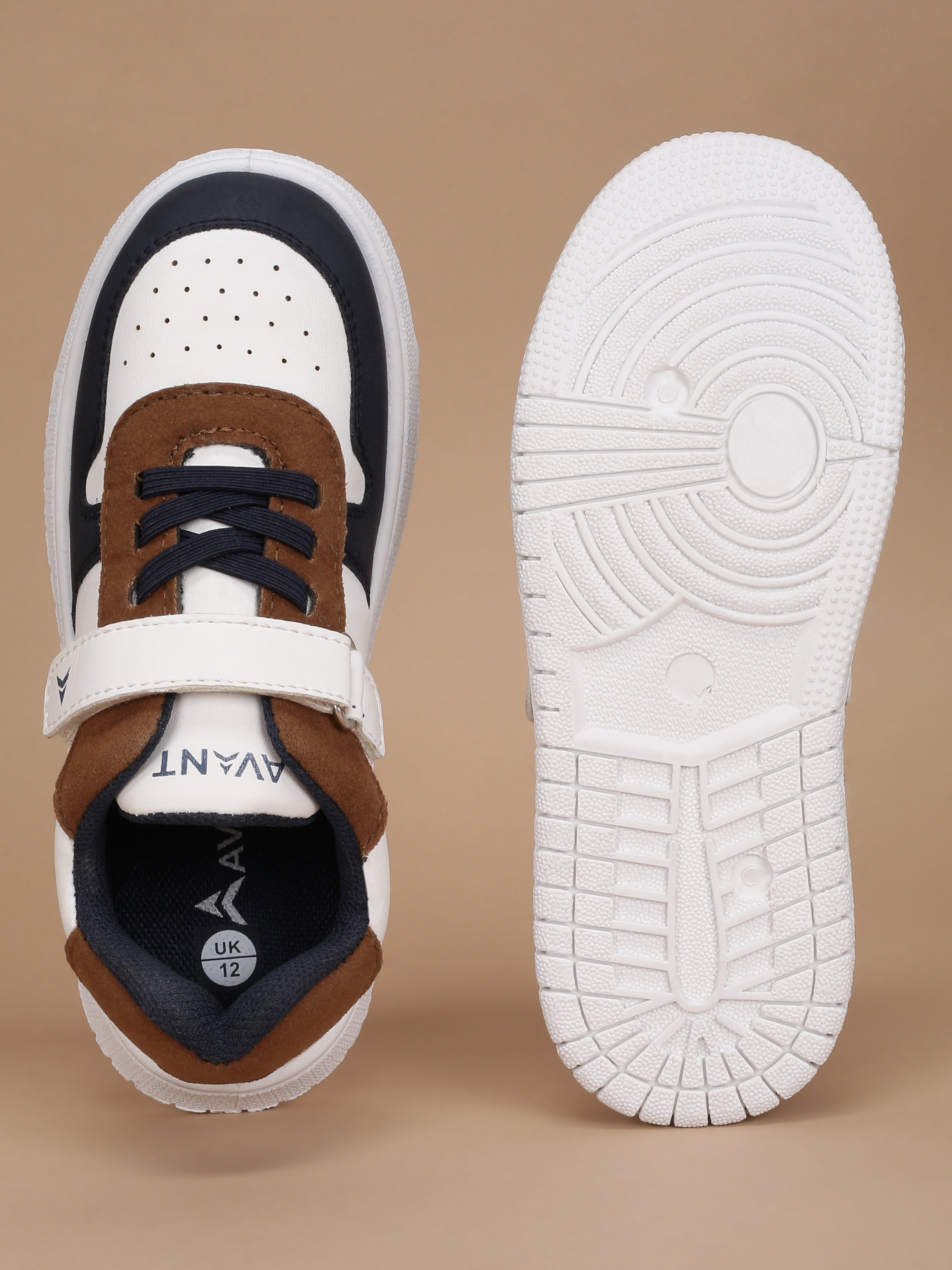 Avant Kids MiniVogue Sneakers - Tan/Navy