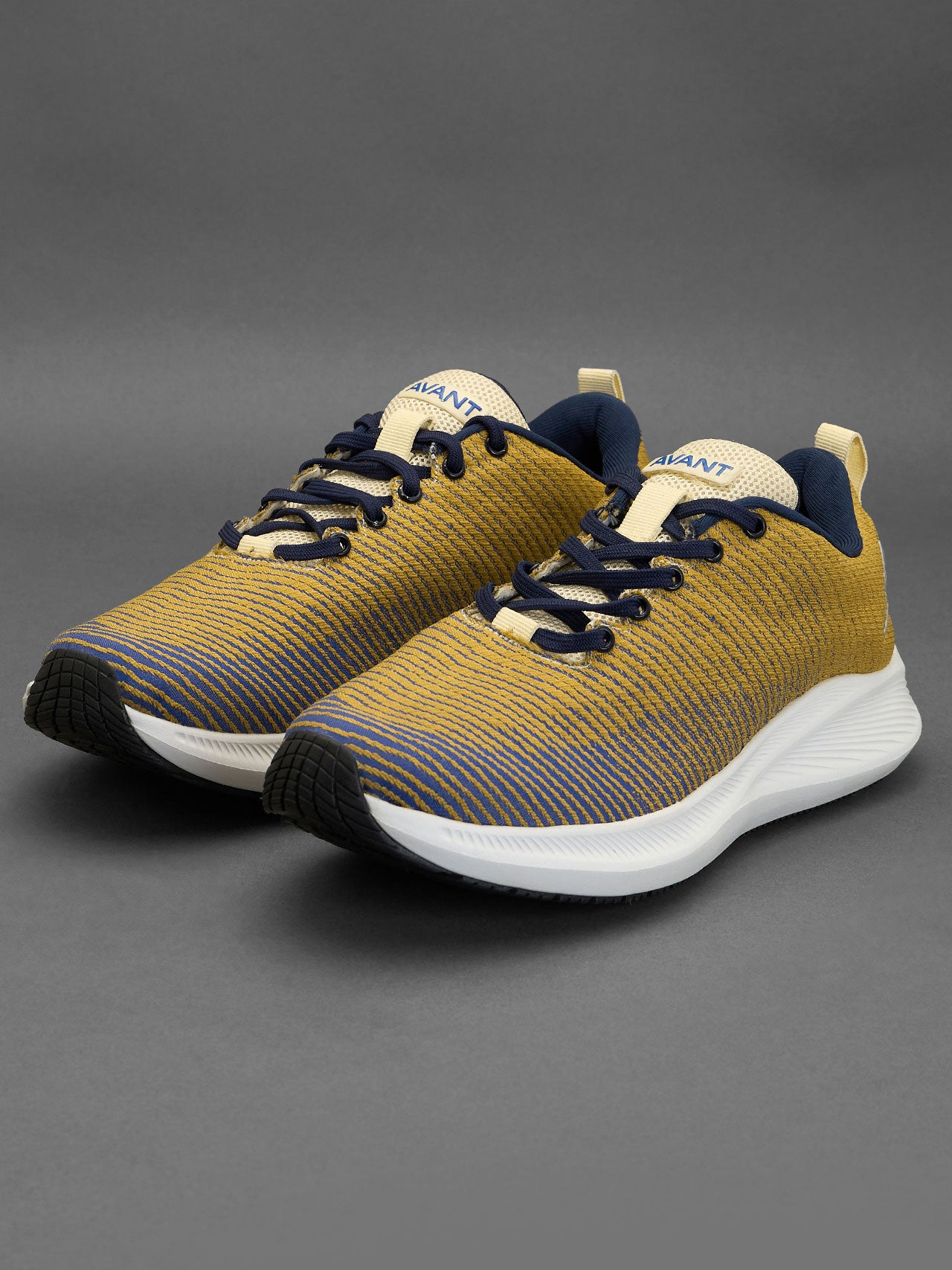 Avant Men's Matrix Running Shoes-Gold/Blue