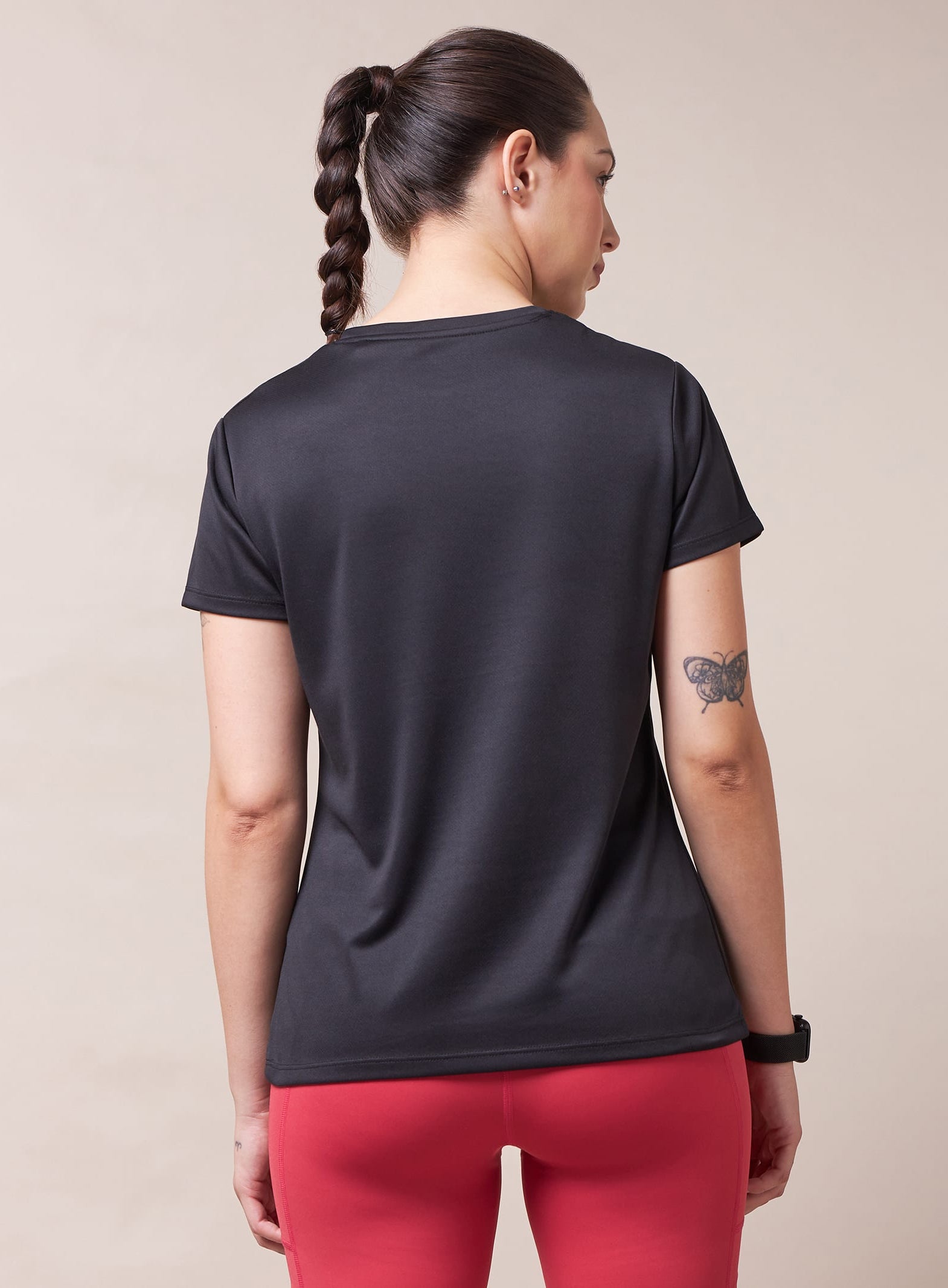 Solid Active T-shirt with Logo