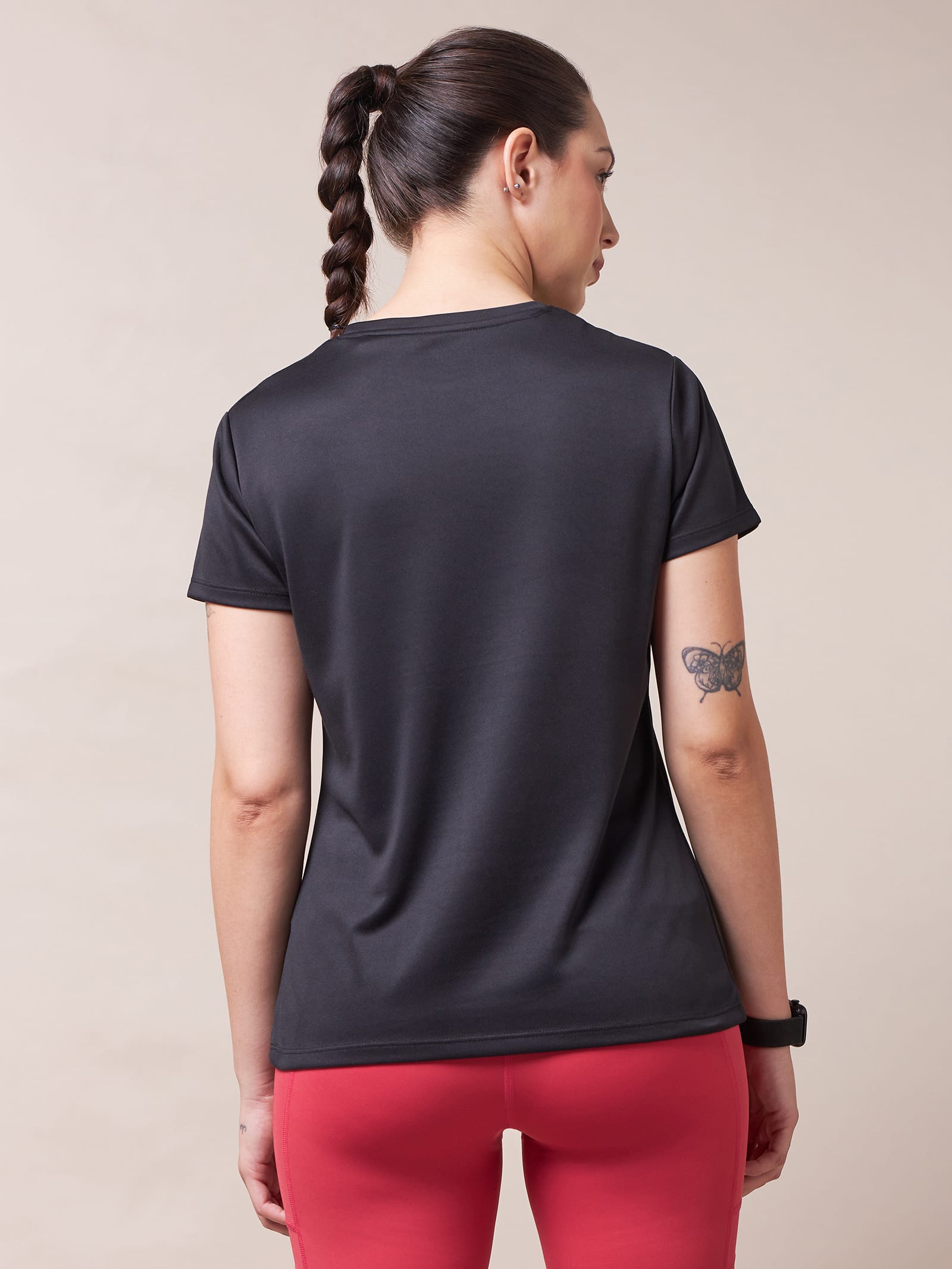 Solid Active T-shirt with Logo