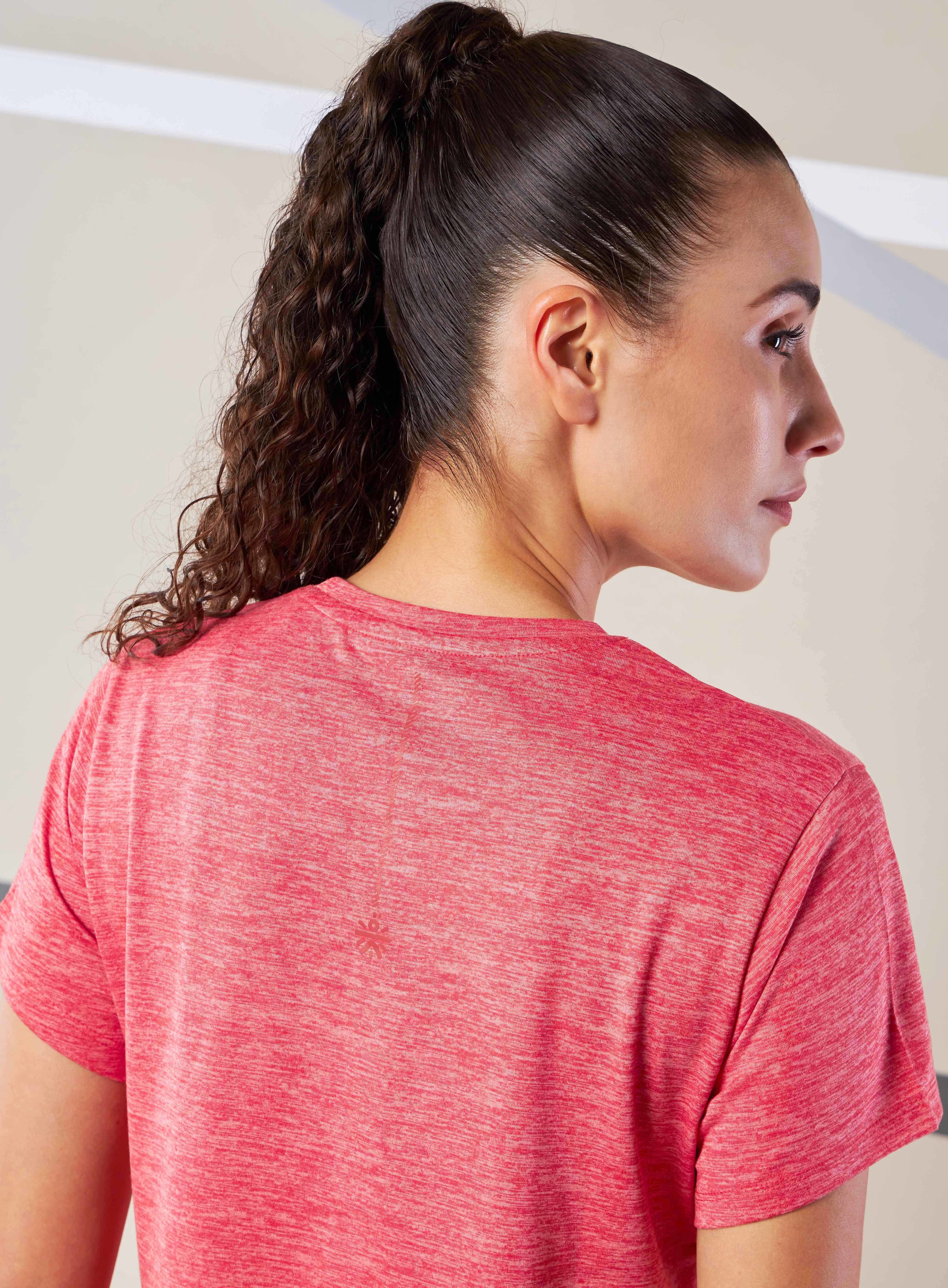 Women's Train All Day Red Comfortech T-shirt