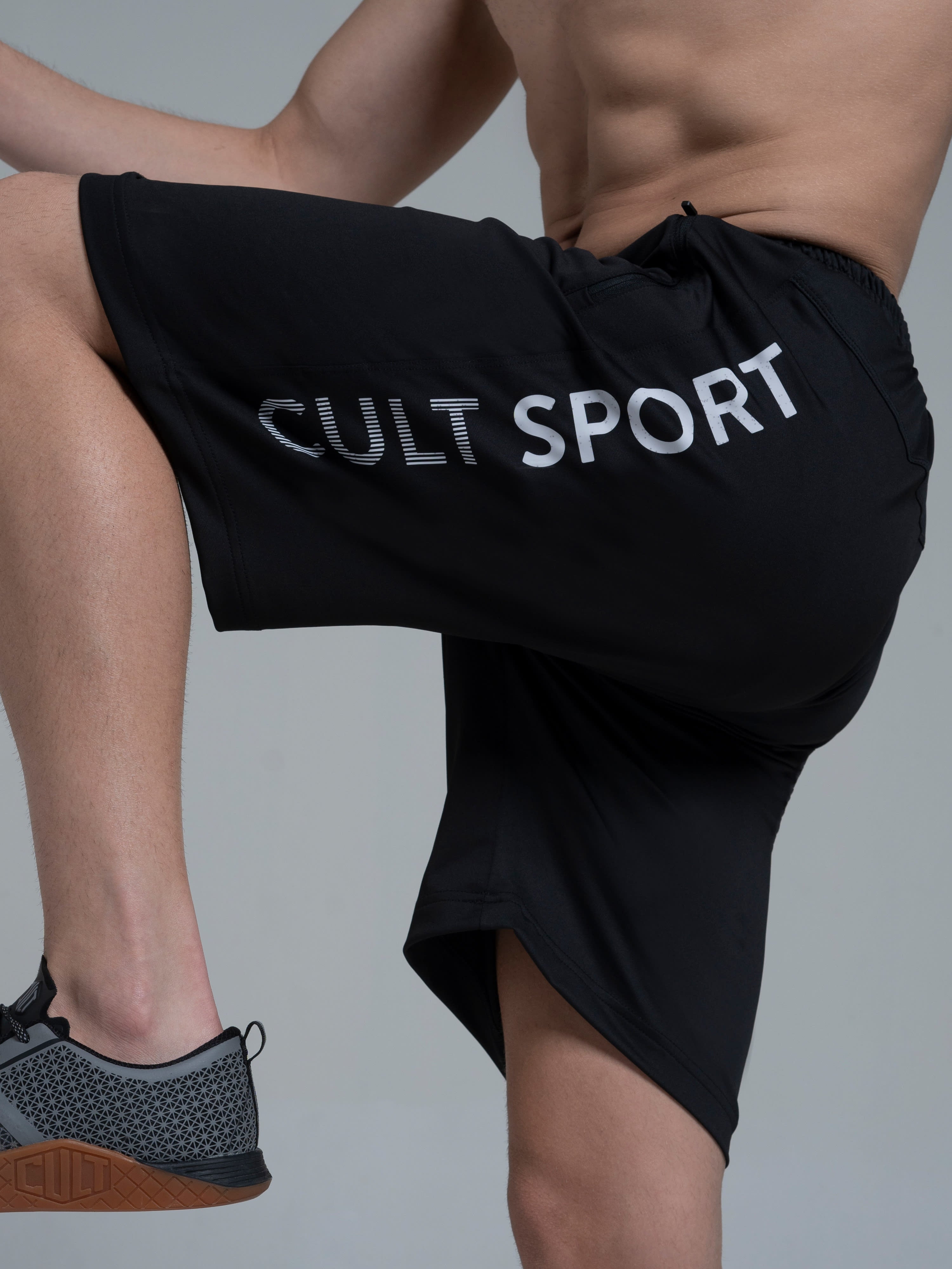 Blakout Signature Black Running Shorts