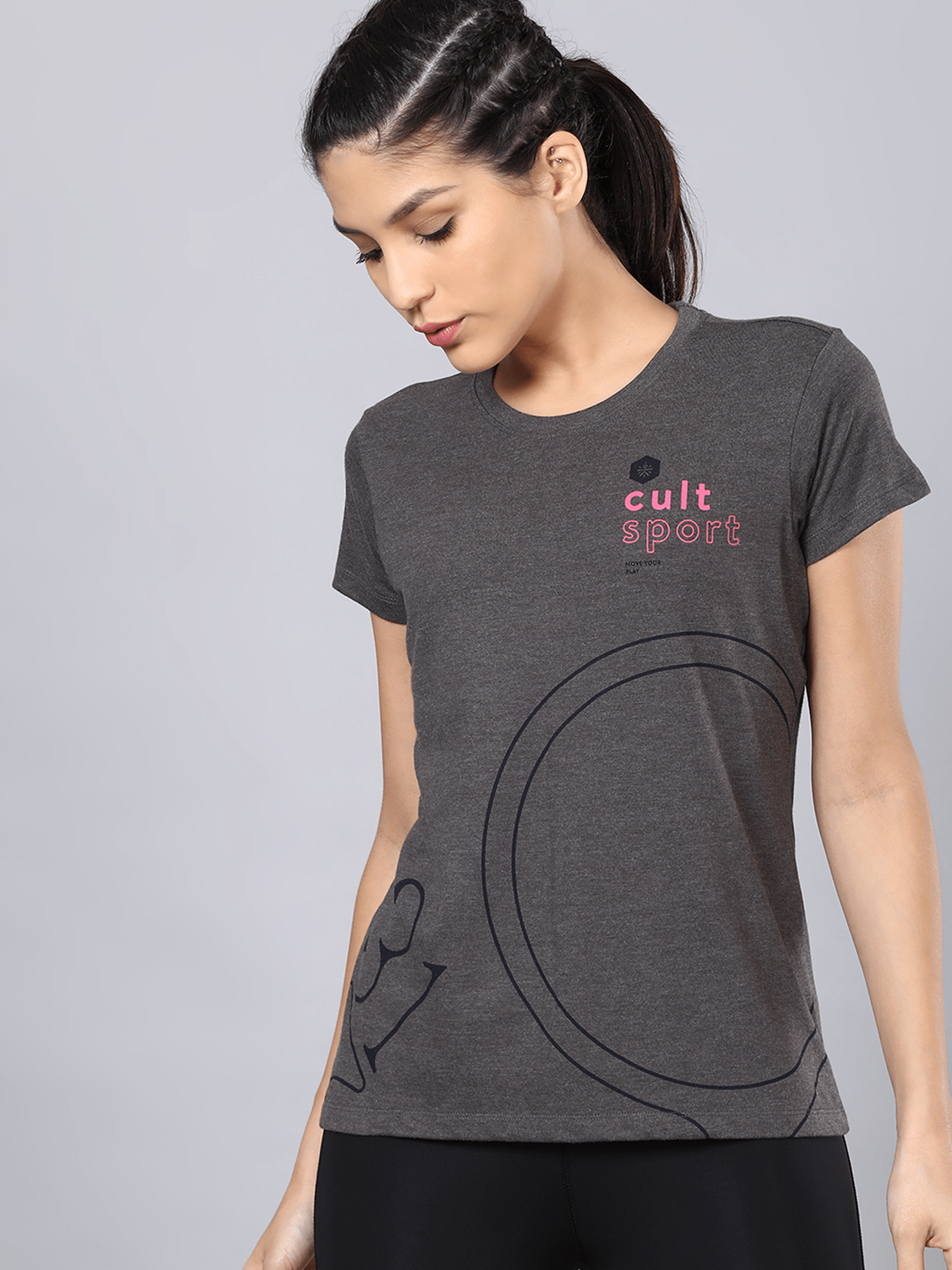 Everyday Numeric Anthra Casual Tee