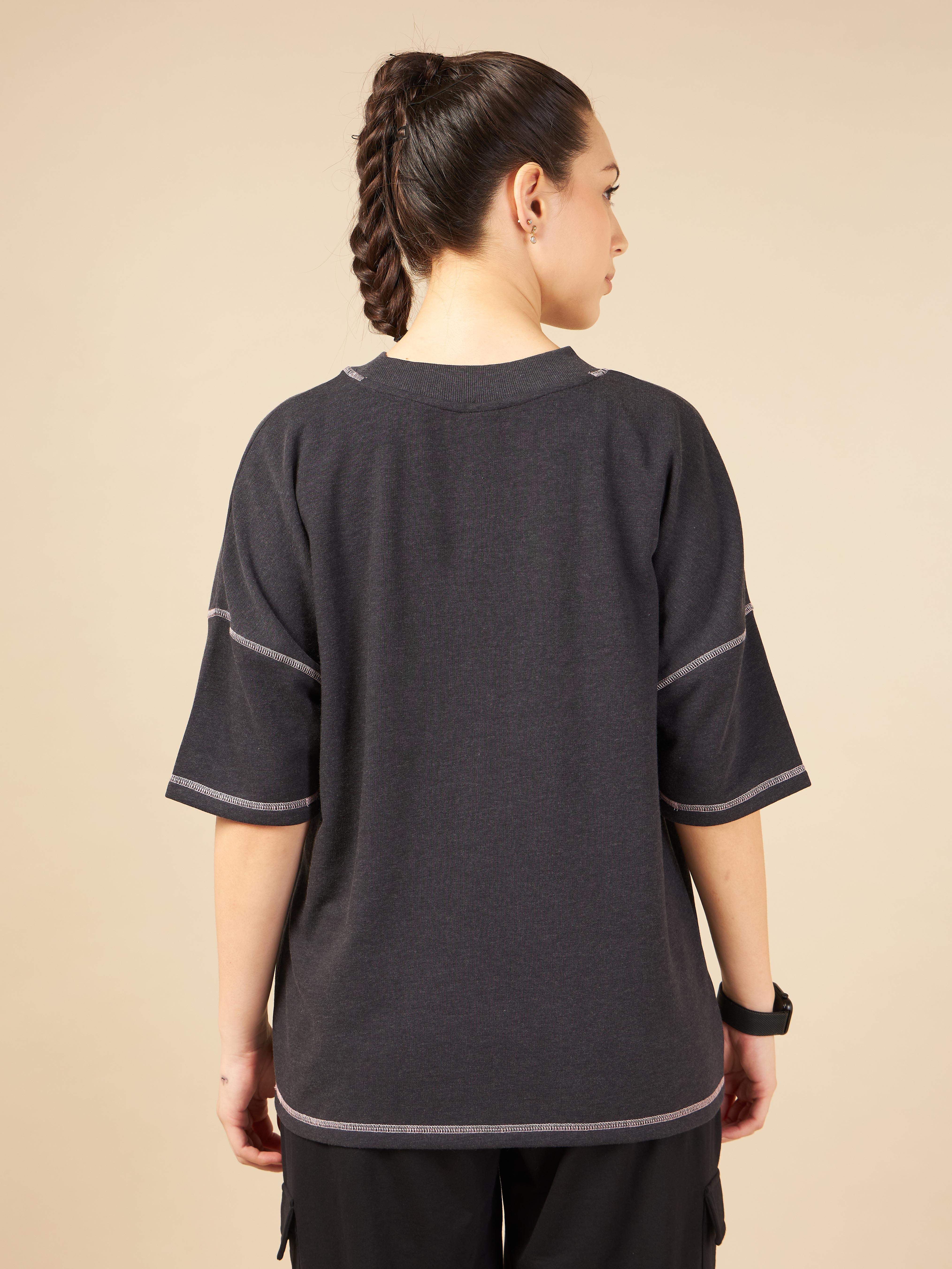 Women Black Cult Club Fan T-shirt