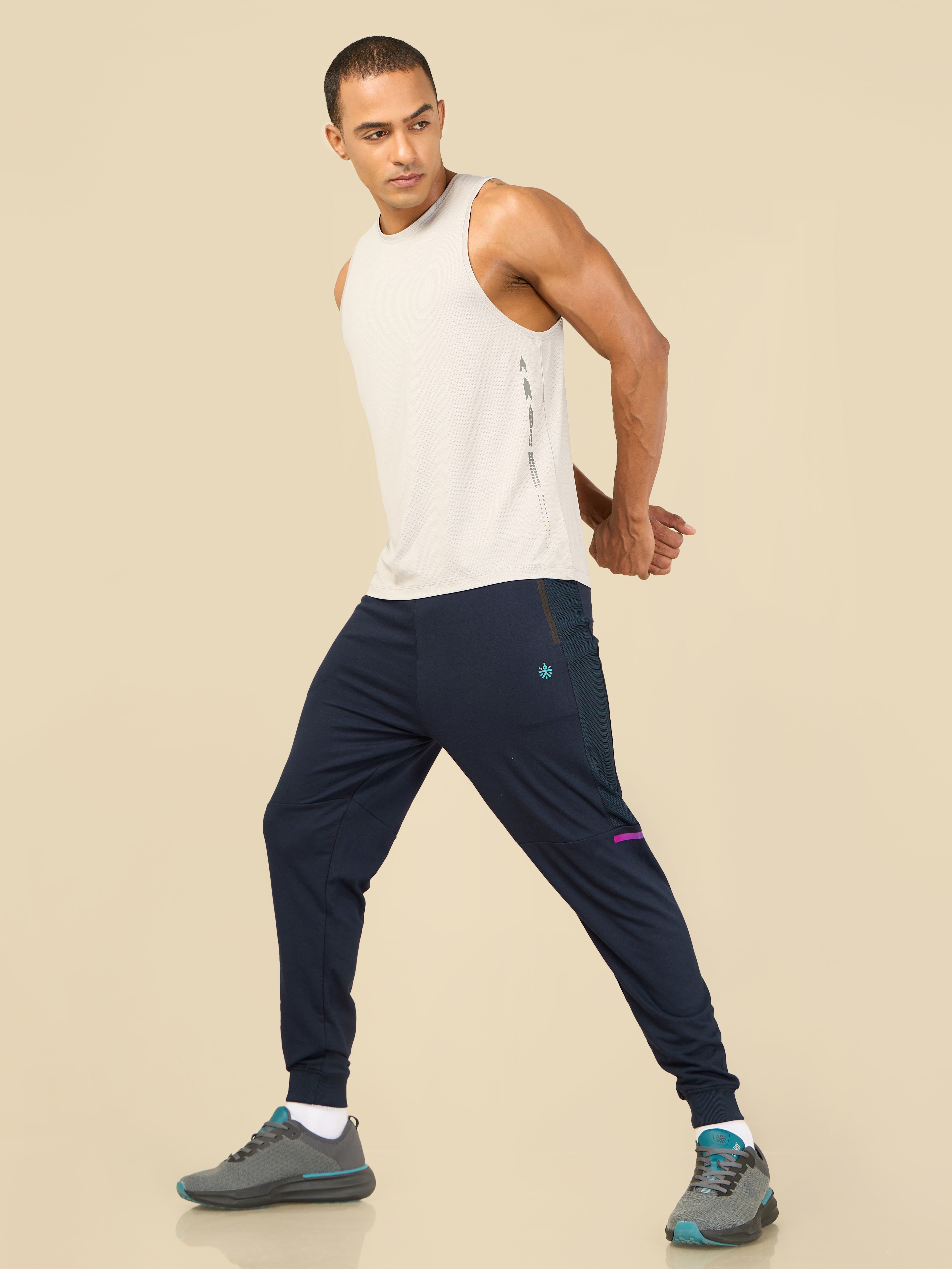 Men Navy Power Joggers
