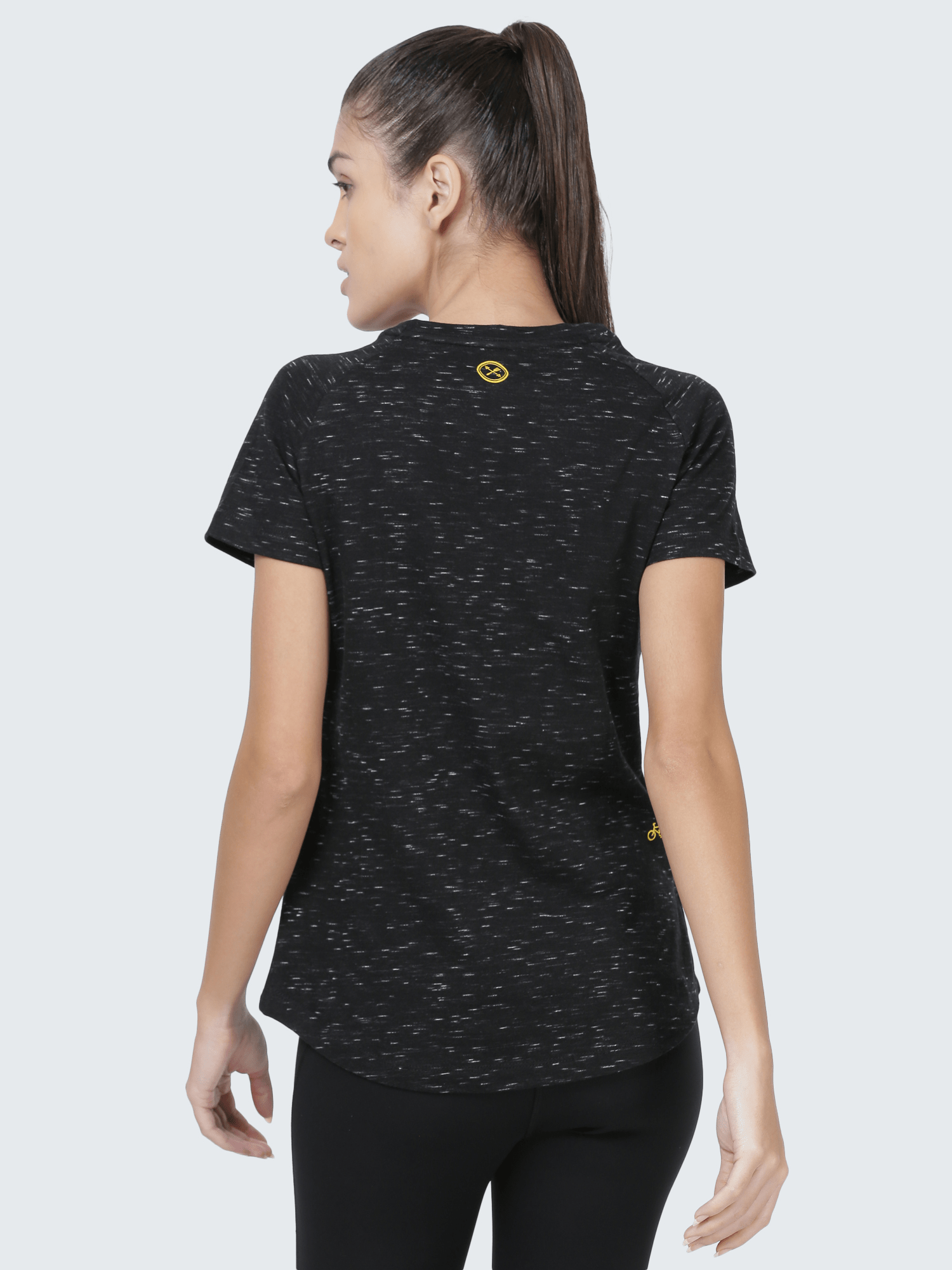 Signature Relax Black Casual Tee