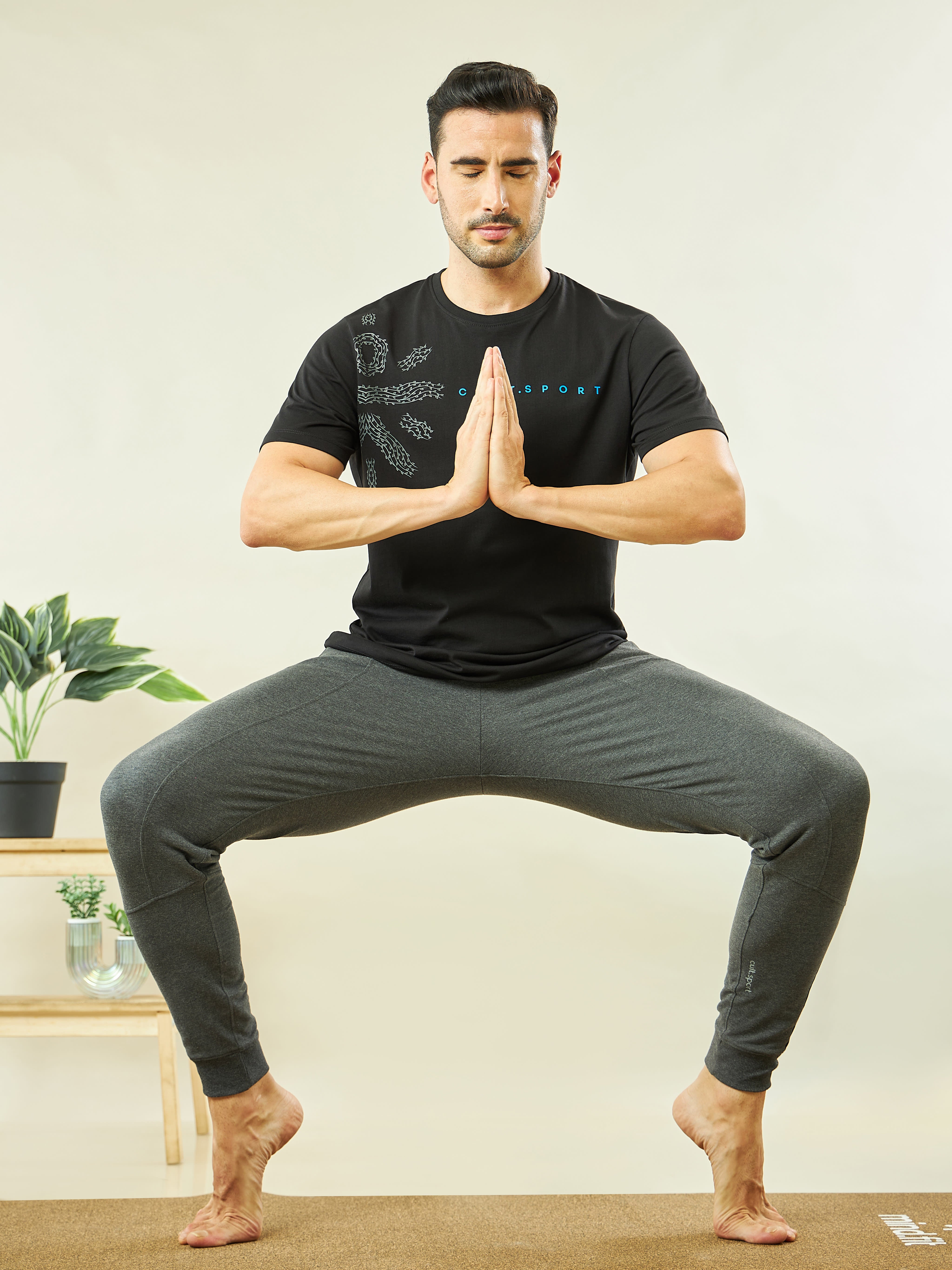 Logo Print Yoga T-shirt