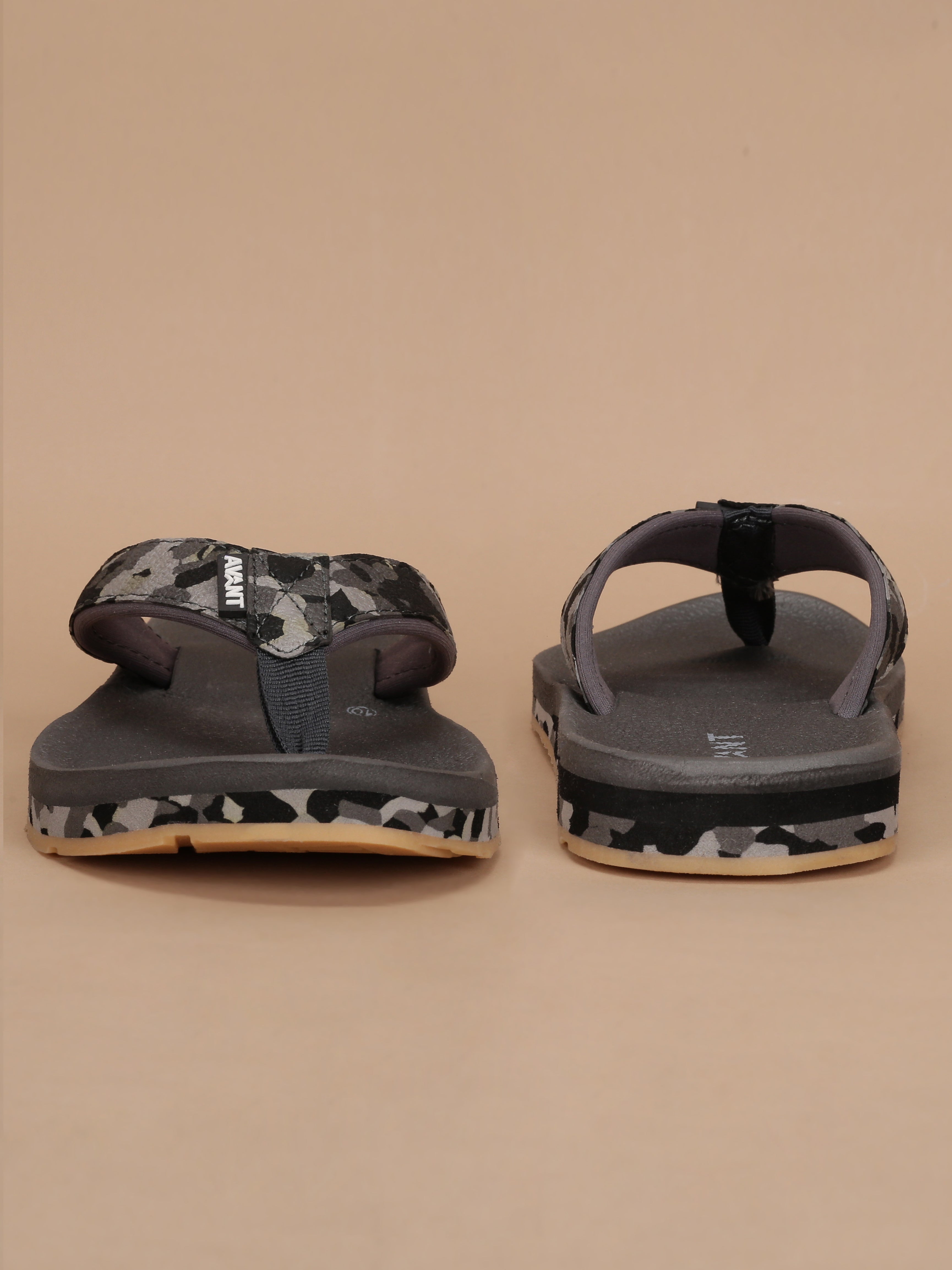 Avant Men's Mariner Flip Flops - Grey/Black