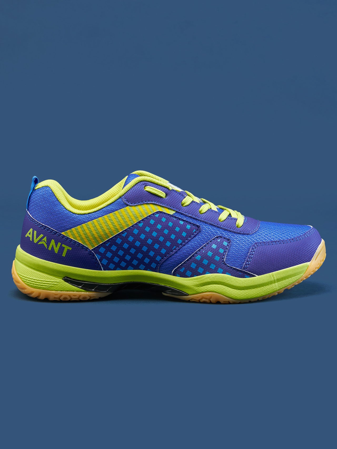 Avant Men's FluidX Badminton Shoes- Blue/Yellow