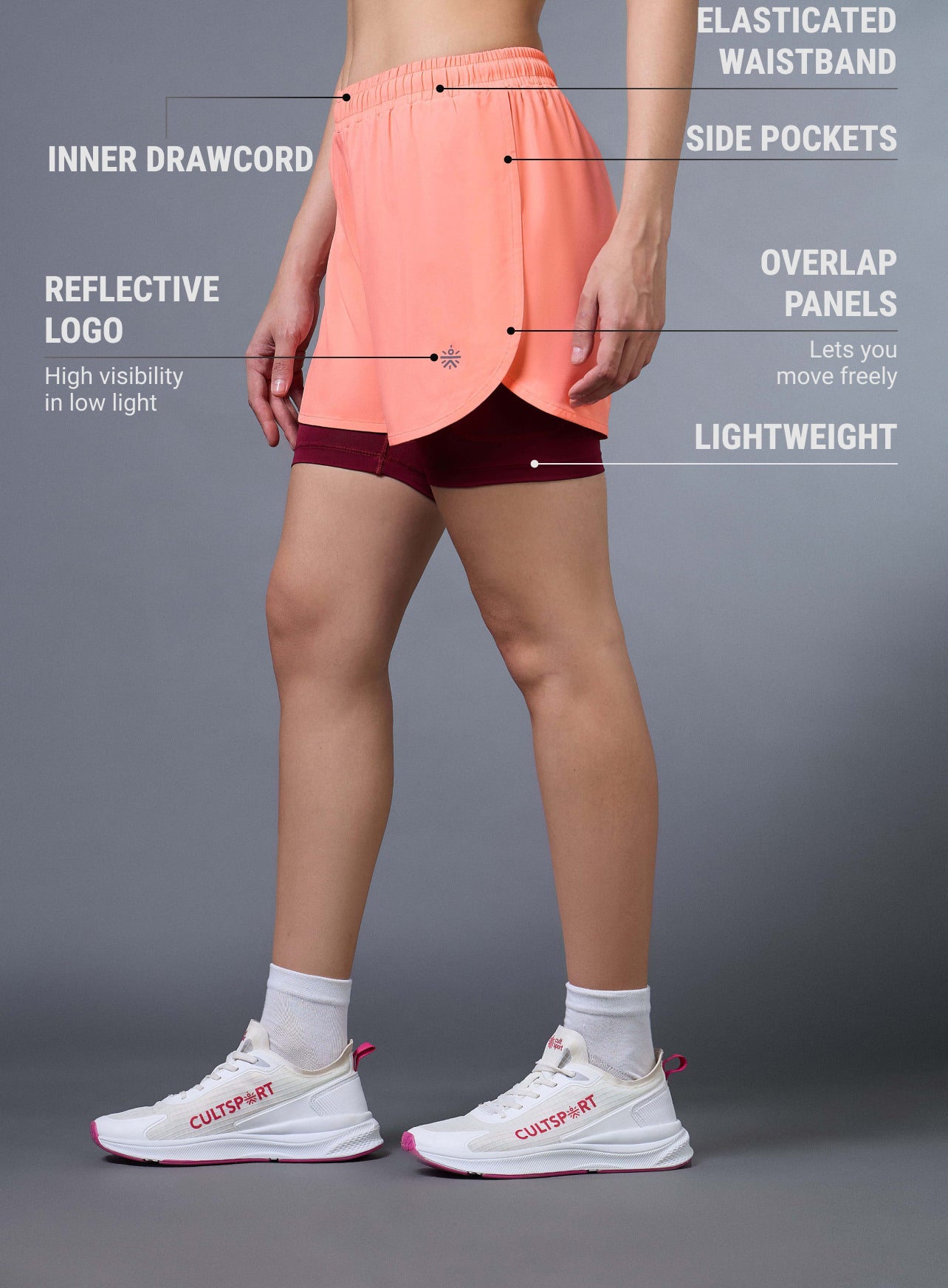 Women's Coral Pro Running Shorts