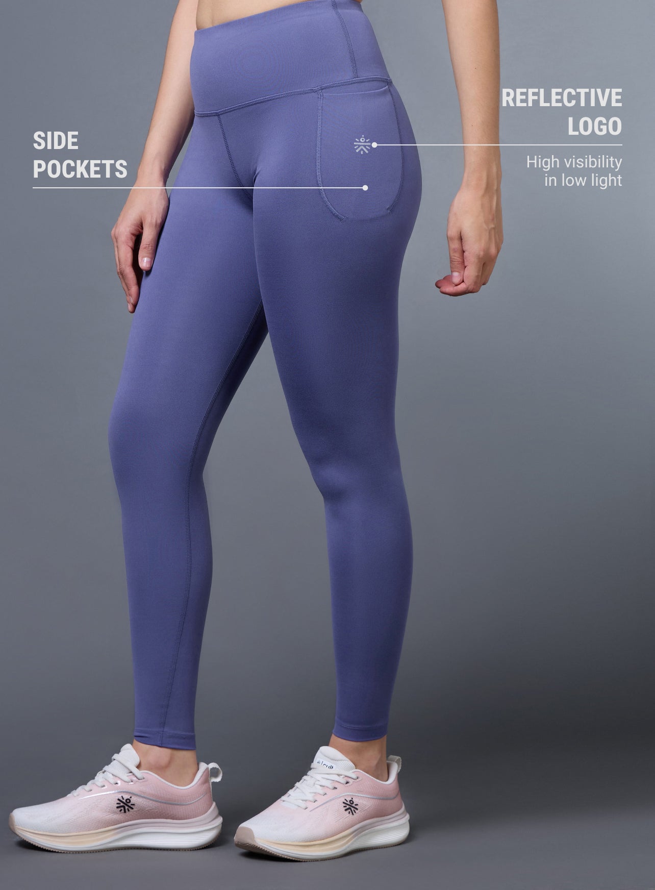 Women's Purple Runner's Essential Tights