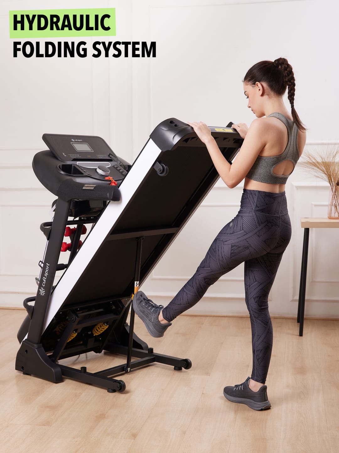 Smartrun Canoas 5.5 HP Peak Treadmill | 15-level Auto-Incline & Massager | Max Weight-130kg | Max Speed-16kmph (with 6 Months Extended Warranty)