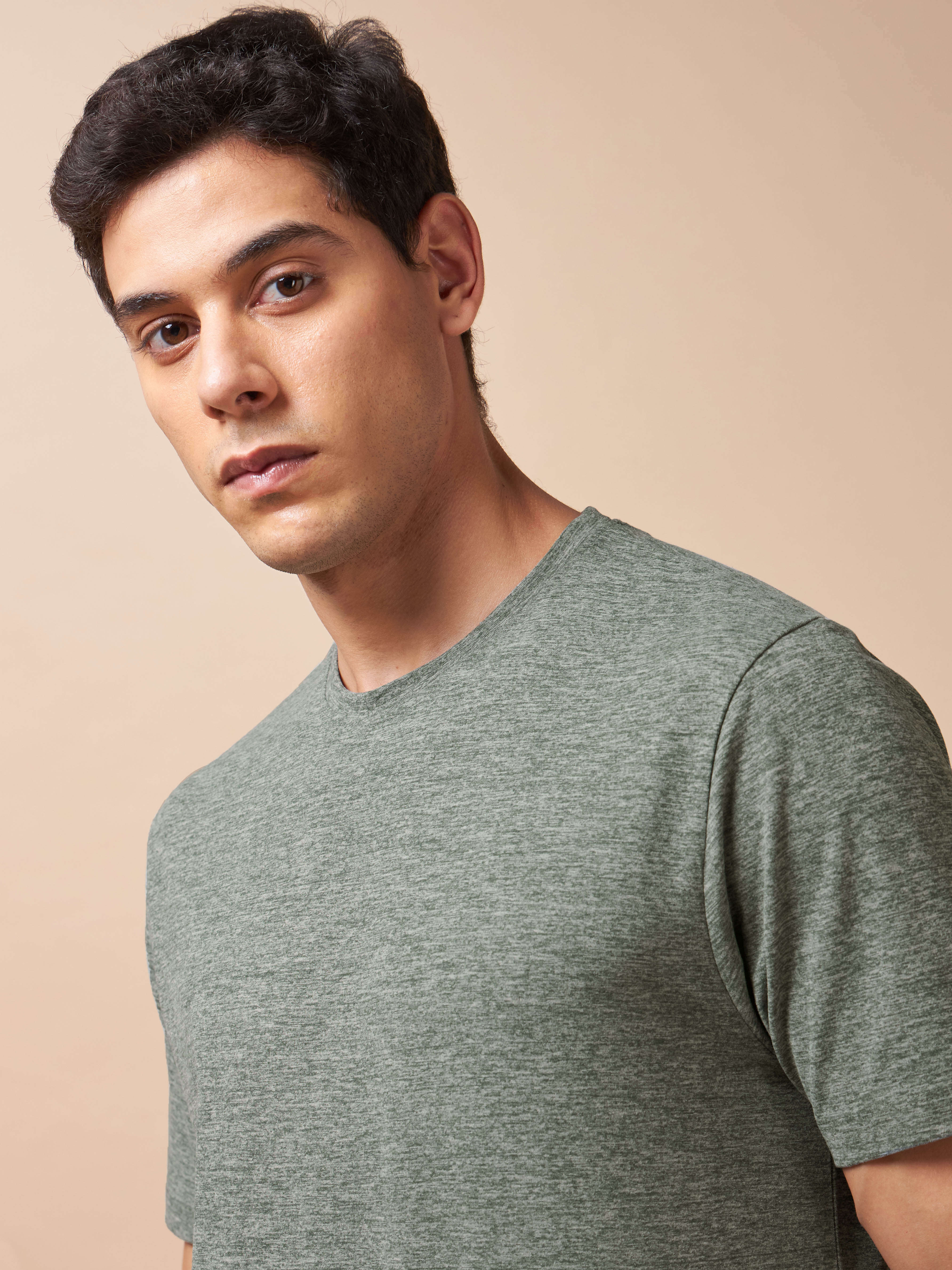 Men's All Day Workout Olive Comfortech T-shirt