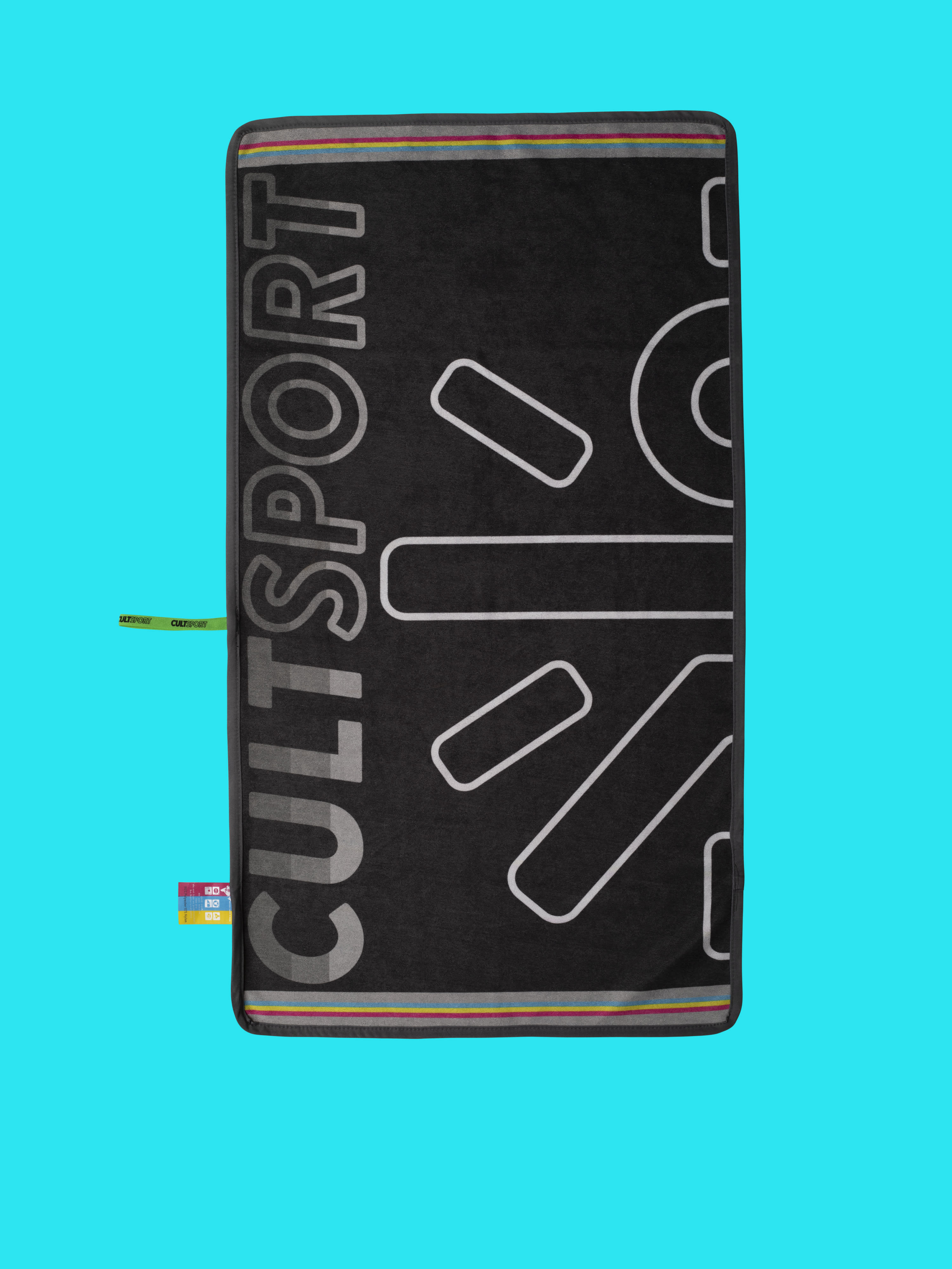 Black Microfibre Gym Towel