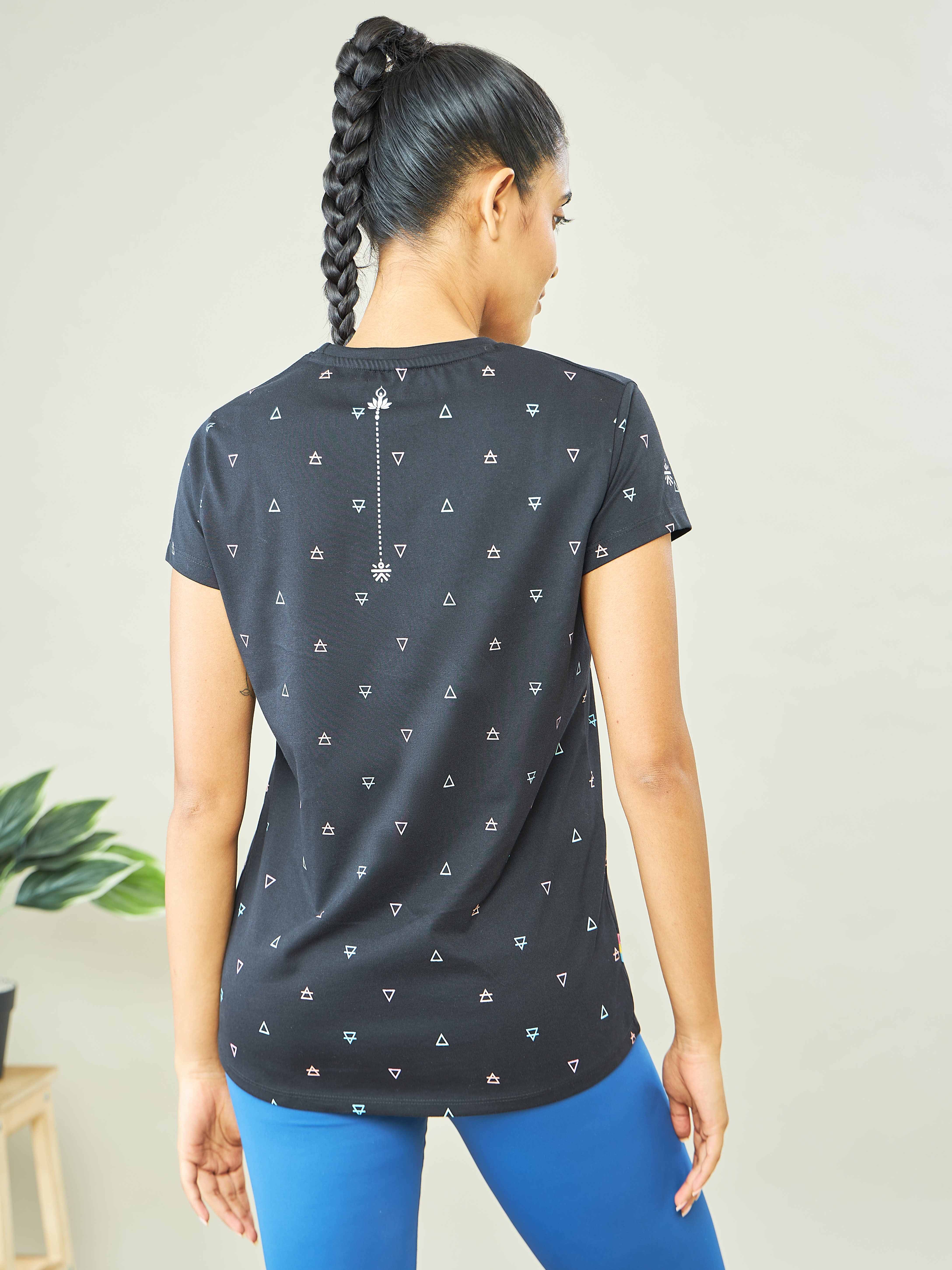 All Over Print Yoga T-shirt