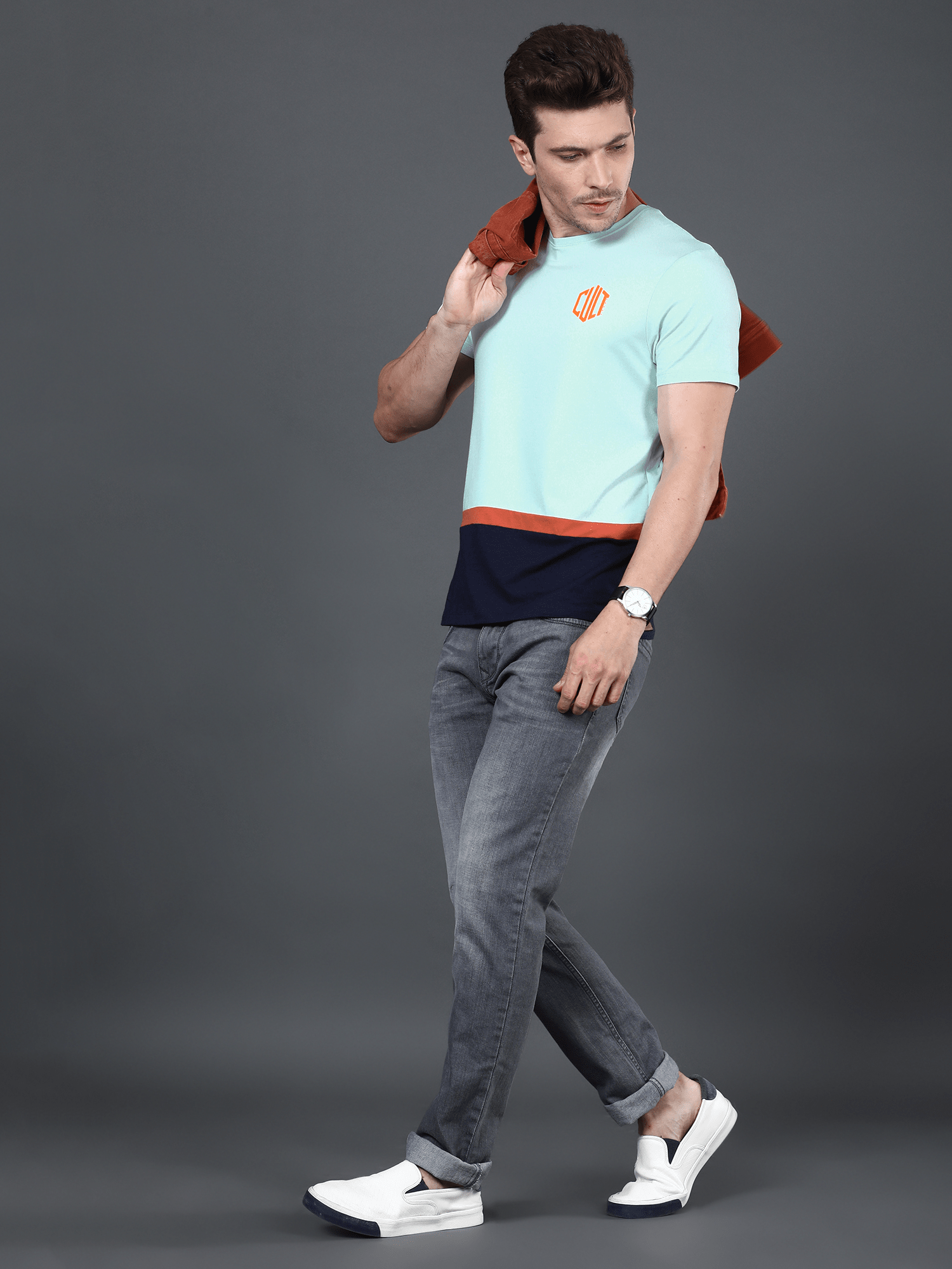 Bamboo Cloud Ice Blue Casual Tee