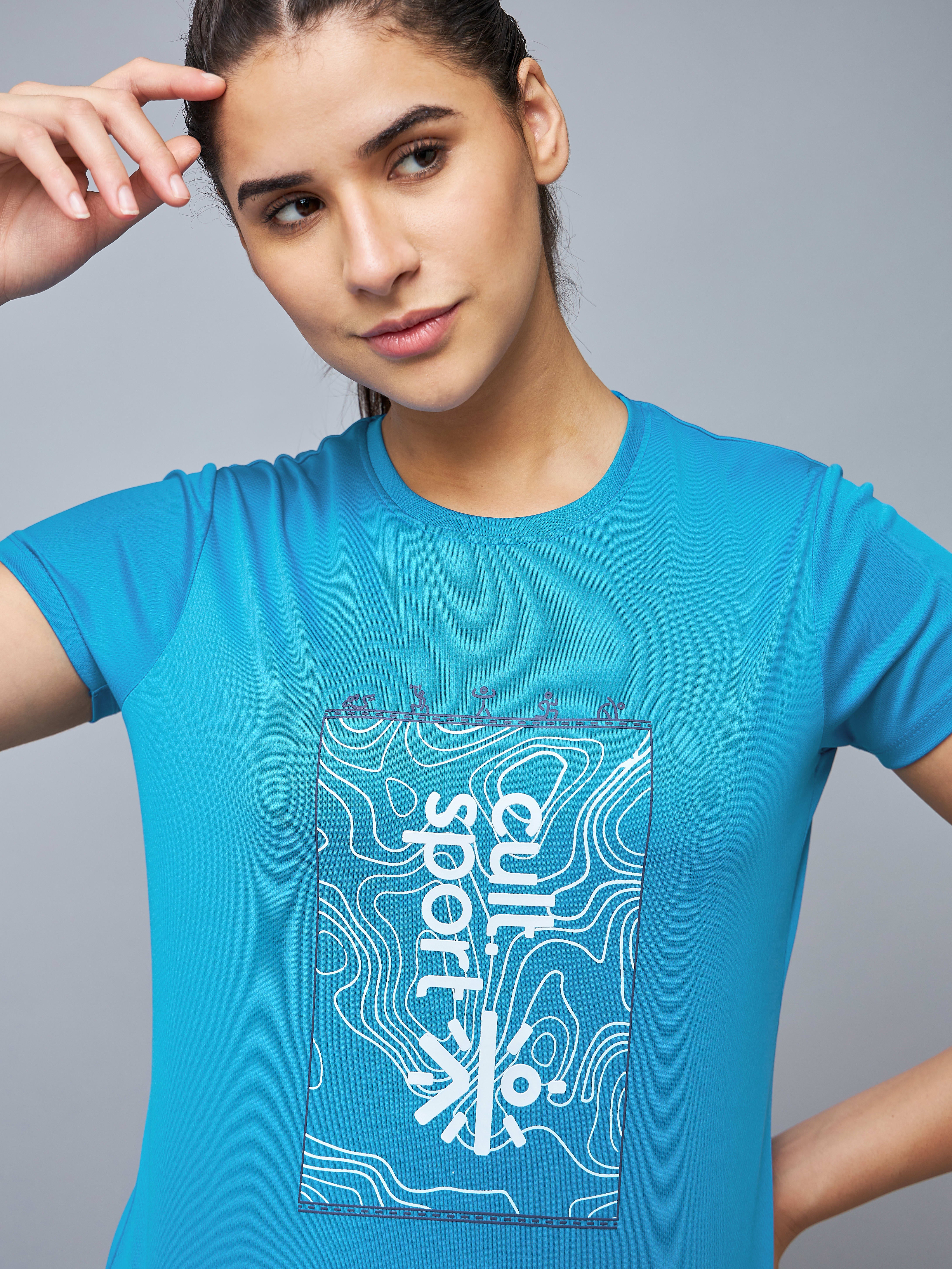 Graphic Print Workout T-shirt