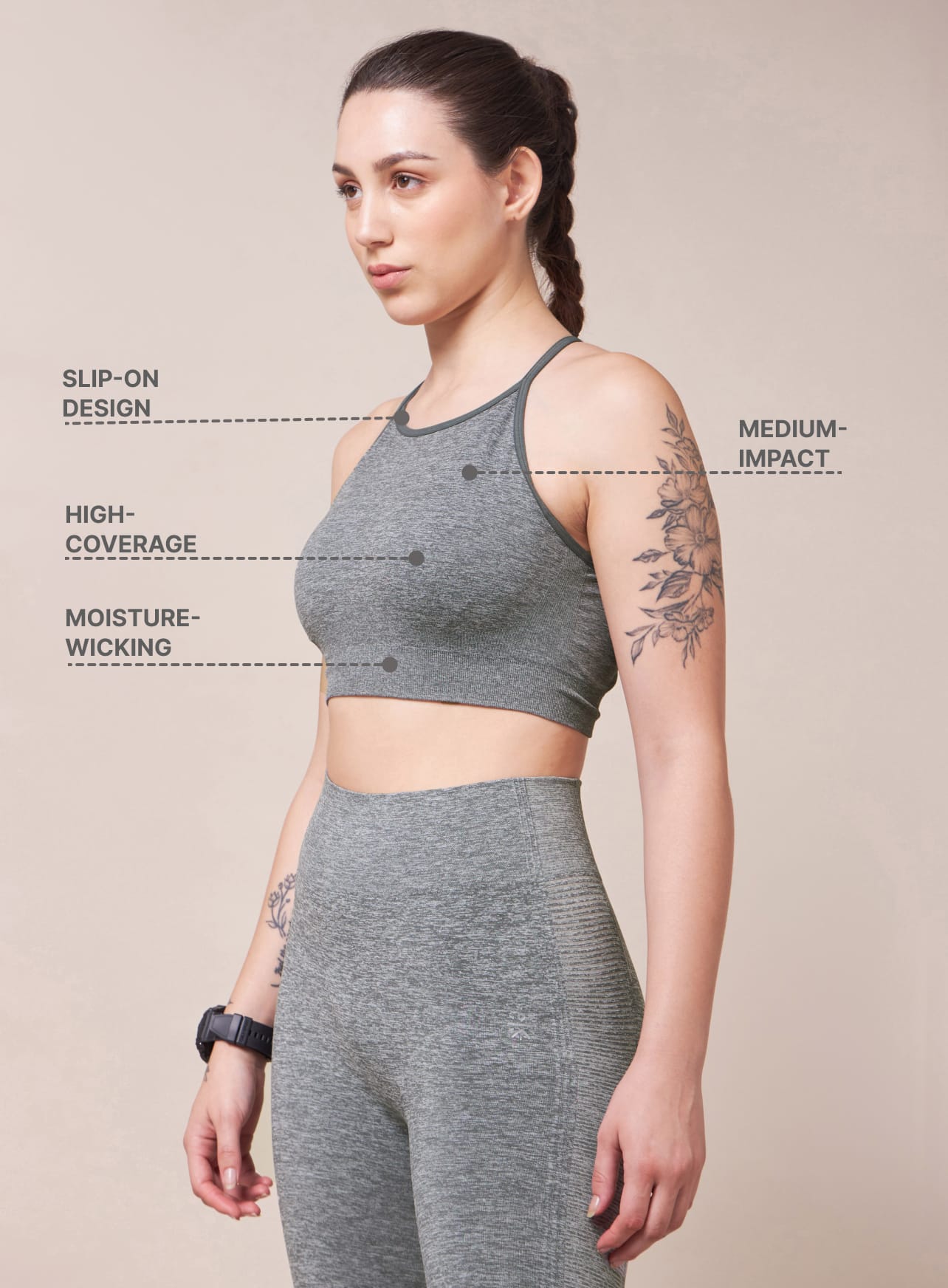 Medium Support Seamless Sports Bra