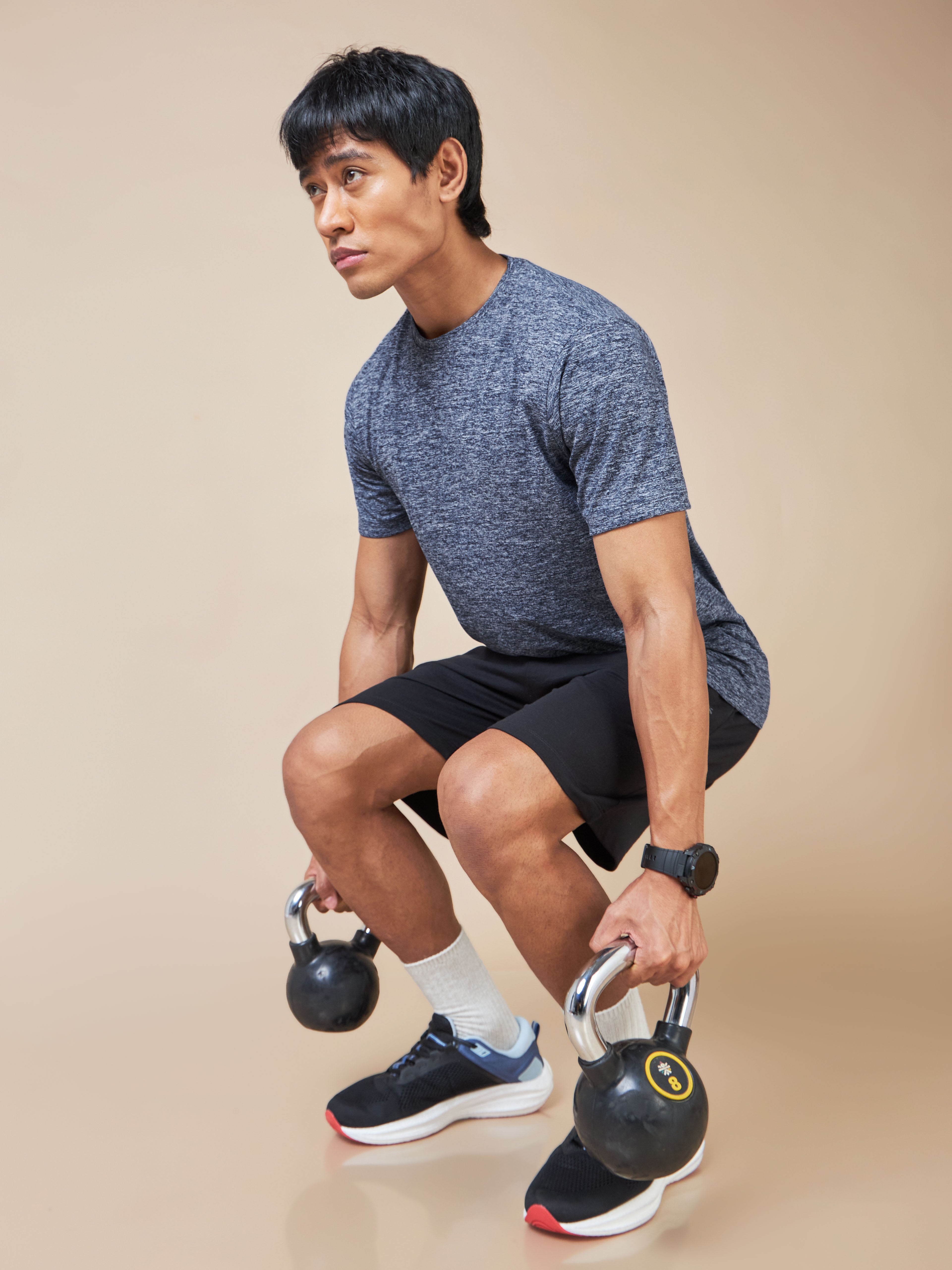 Men's All Day Workout Navy Comfortech T-shirt