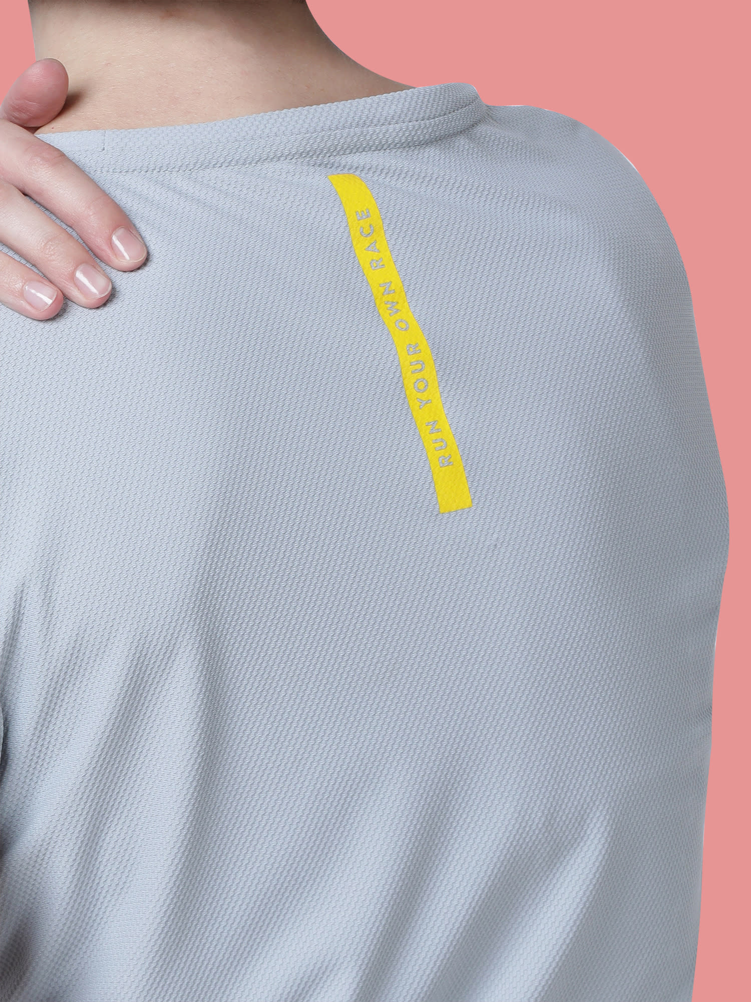 Vital Push Grey Training Slim Tee