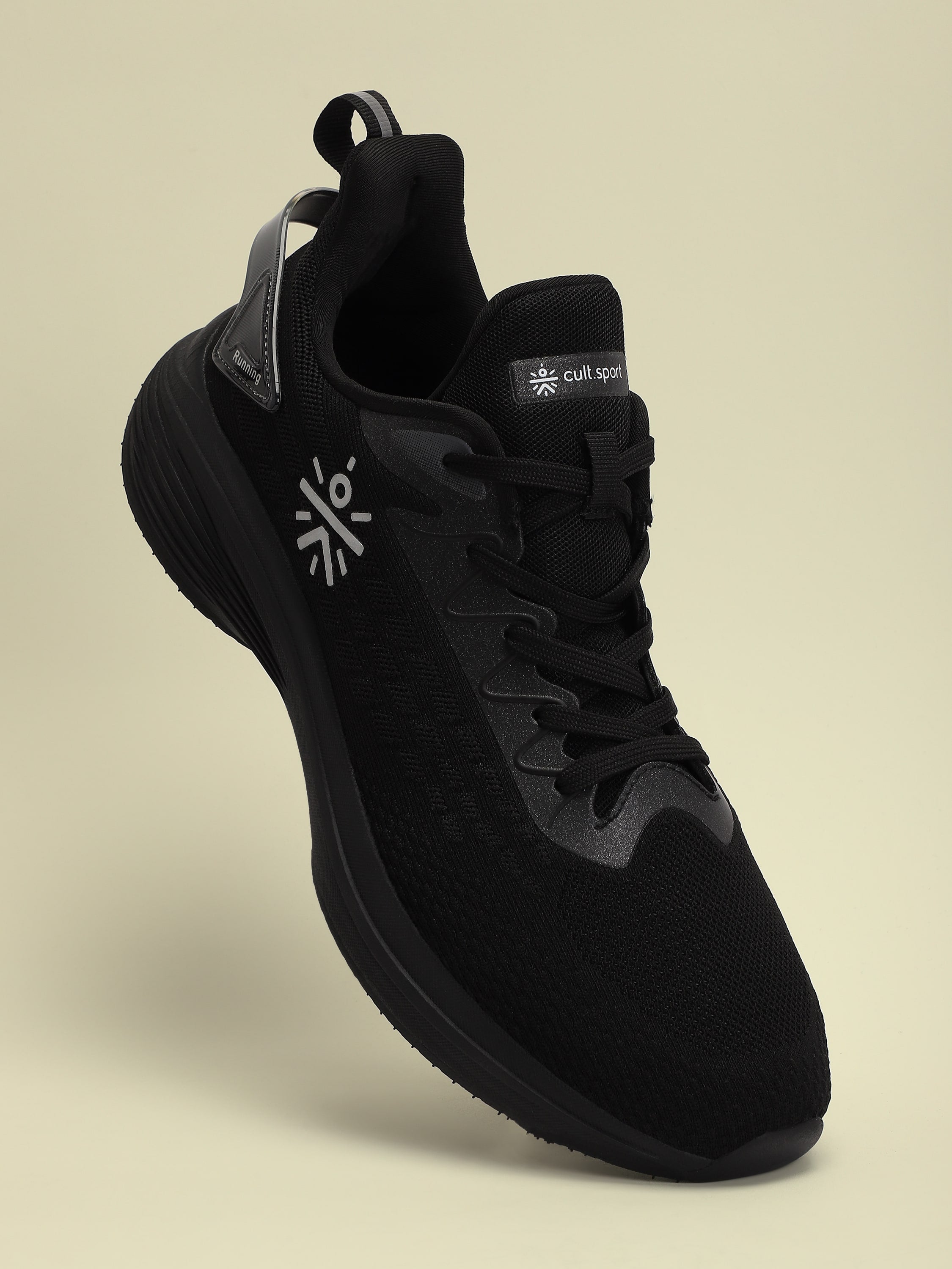 cult Active Men Running Shoes - Black