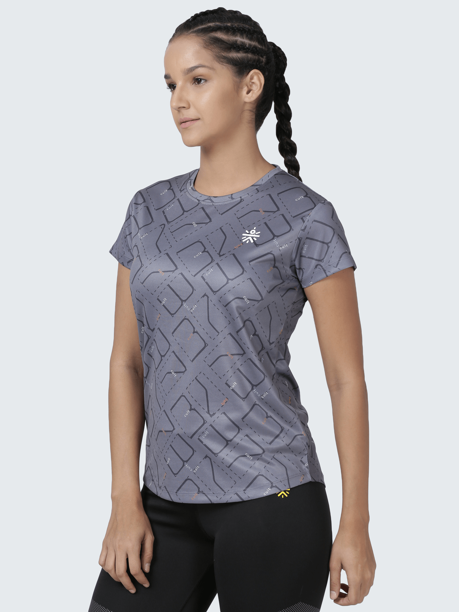 Code Matrix Grey Gym Tee