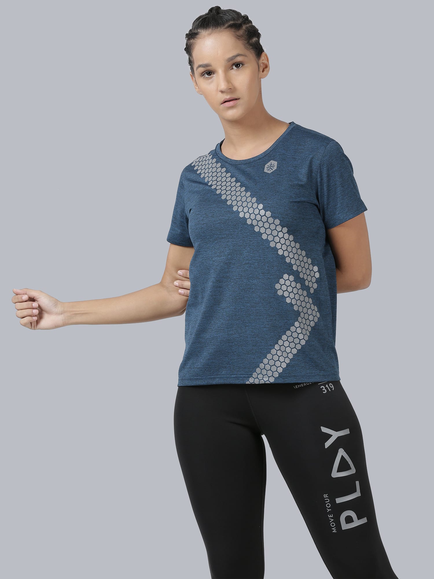 Blakout Blaze Teal Slim Tee