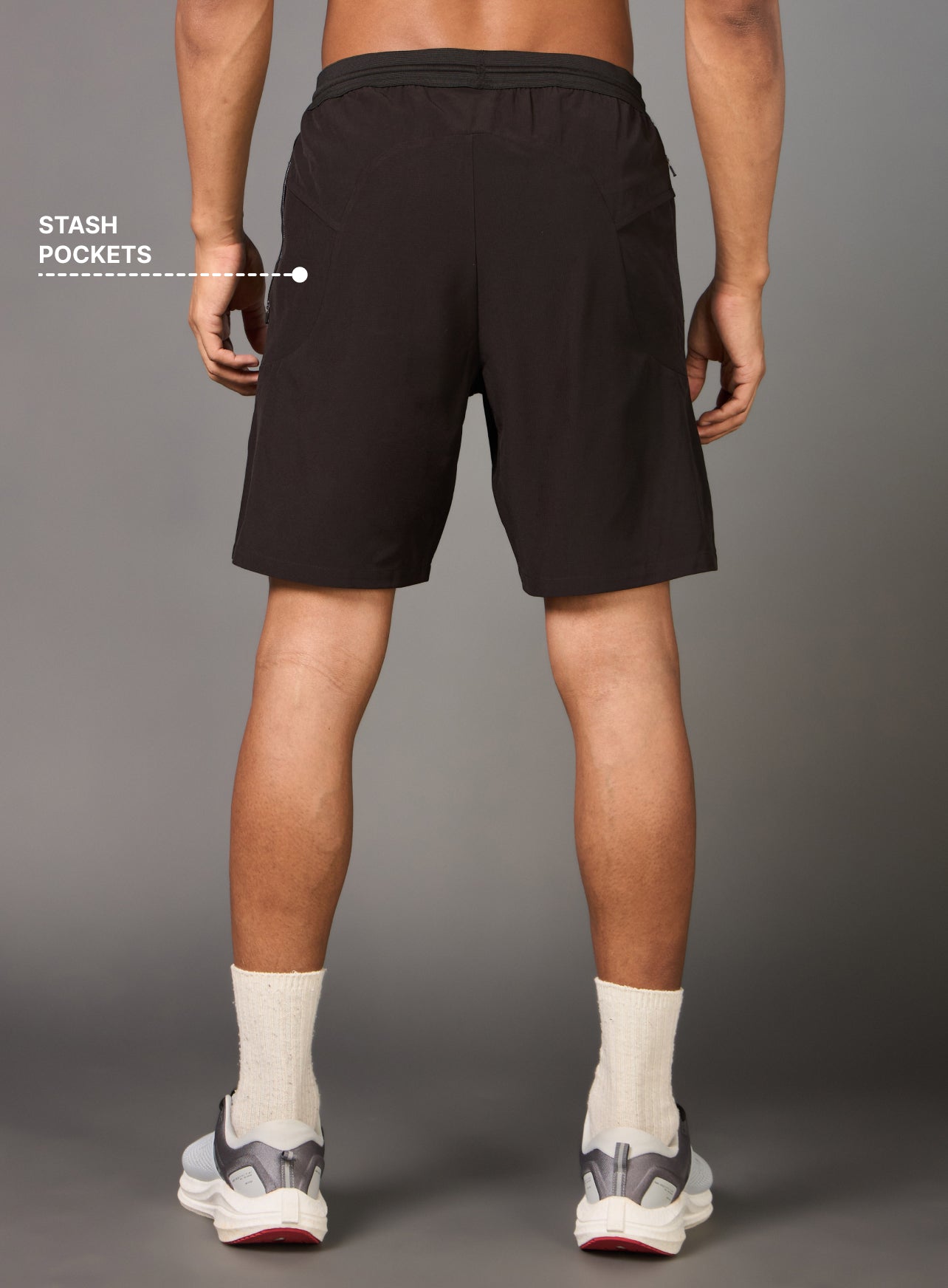 Men's All Terrain Black Running Shorts