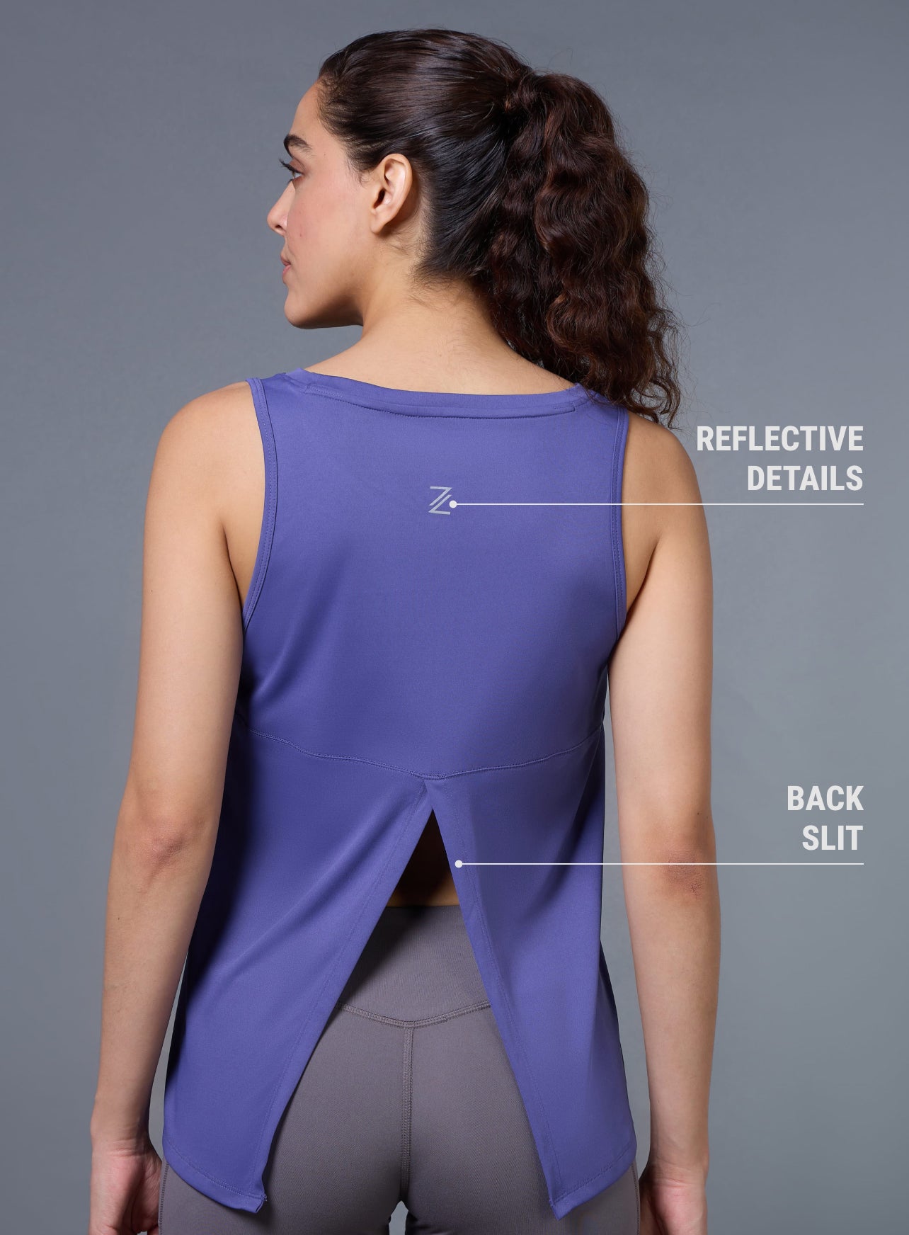 Women's Navy Run Forward Tank