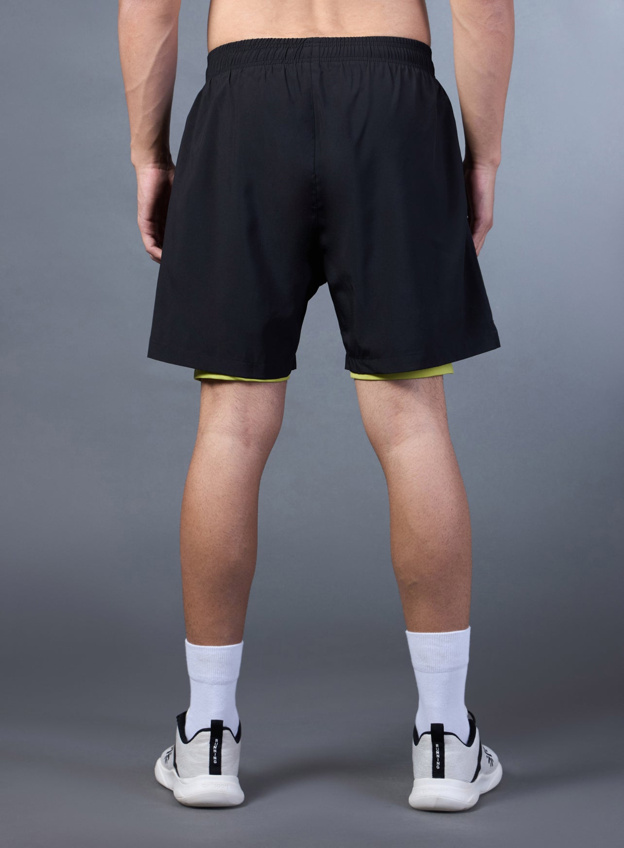 Men's Black Run Elevate Shorts