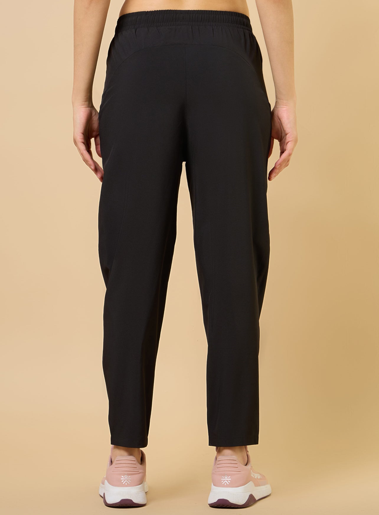 Women's Black Training All Form Cropped Trackpants