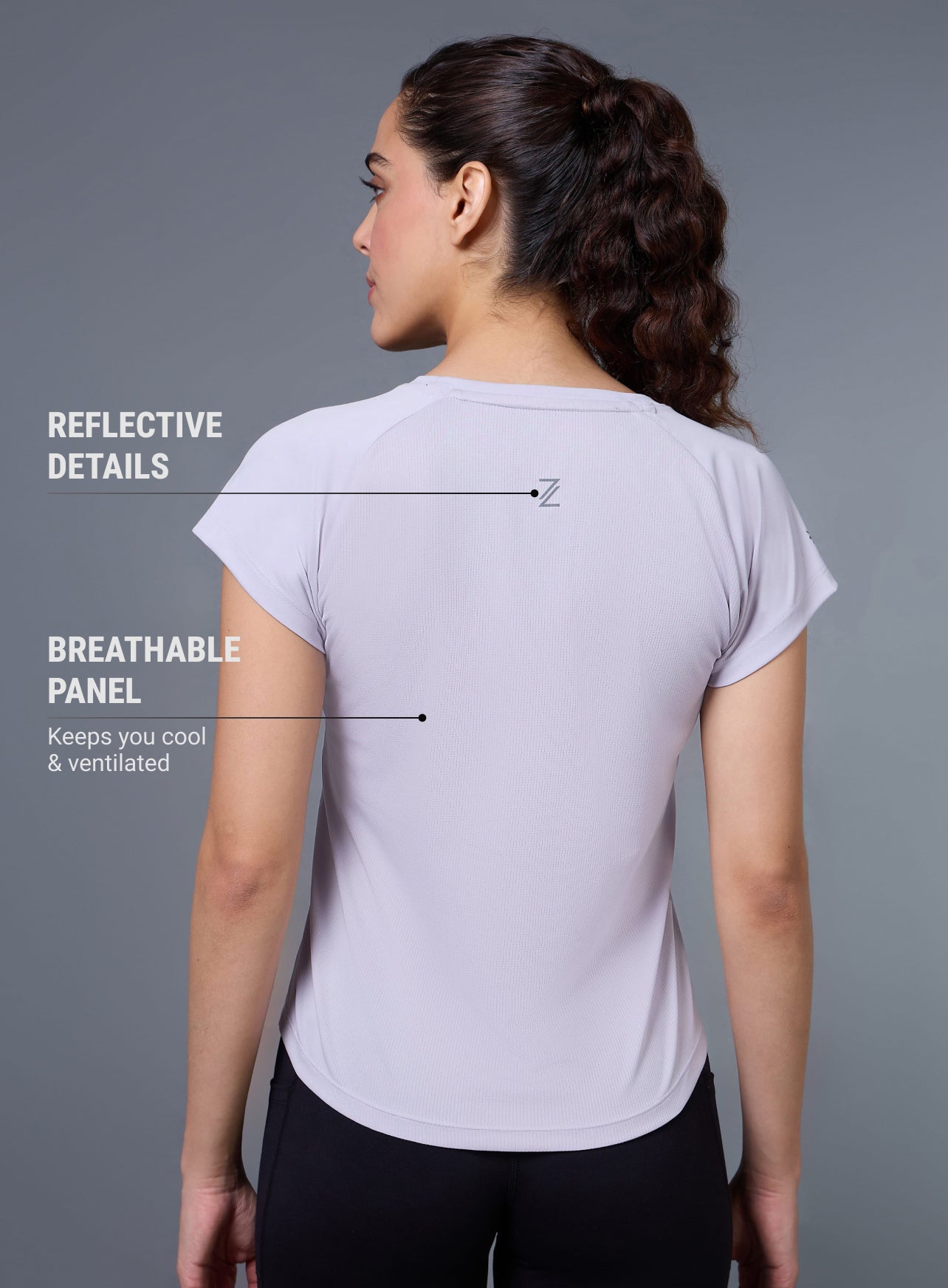 Women's Purple The Runner's Essential T-shirt