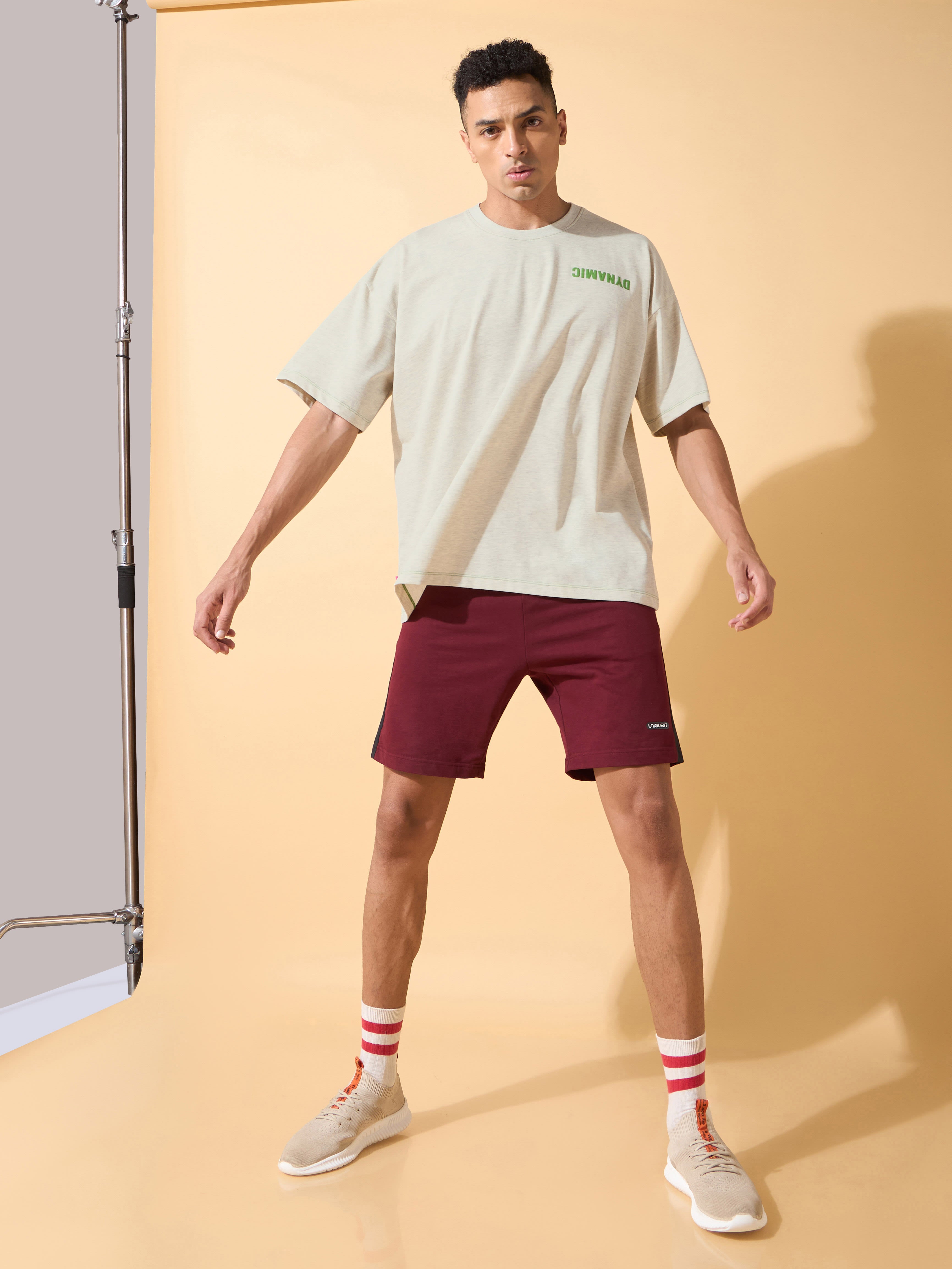 Dynamic Reverse Print Oversized T-shirt