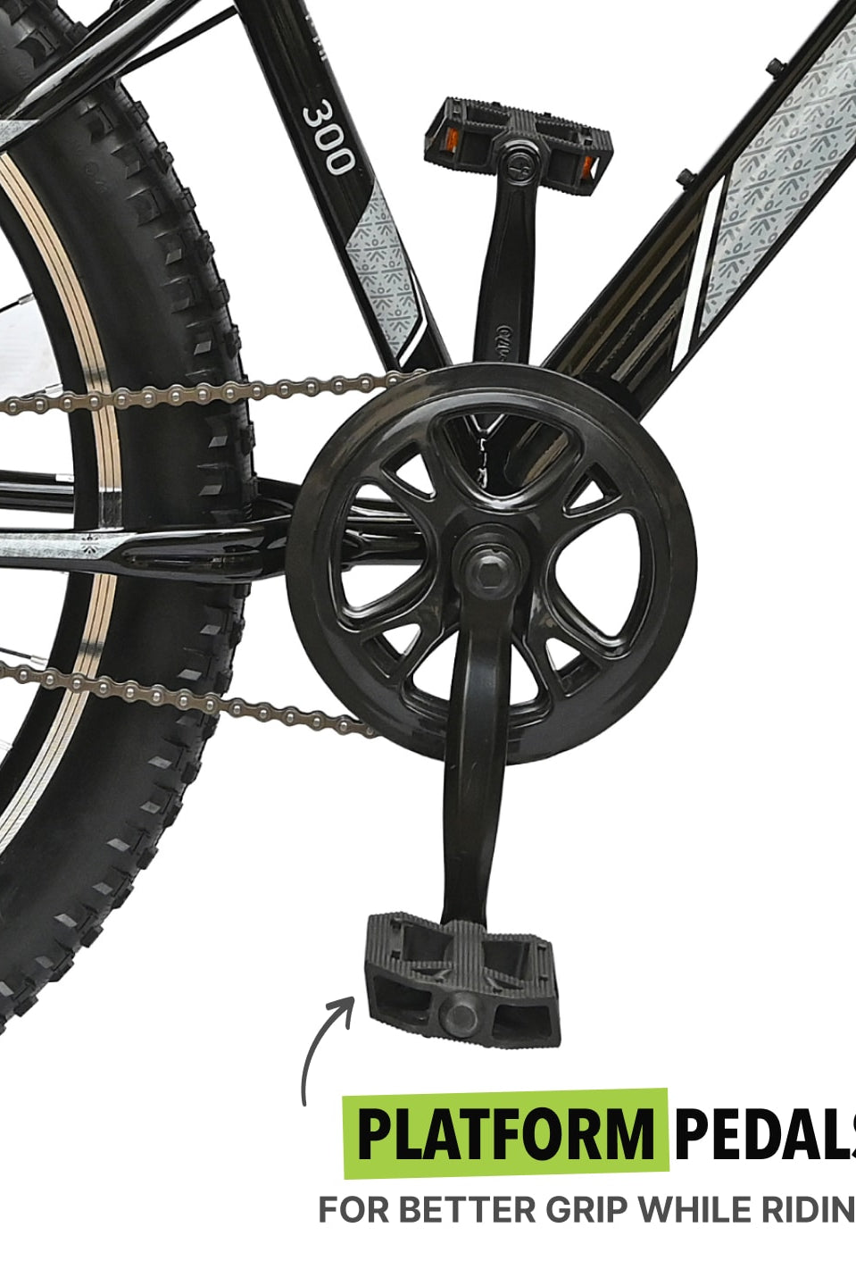 GTX30026TBLACK Steel Single Speed 26 inch Mountain Cycle, Front Suspension and Double Wall Alloy Rim,