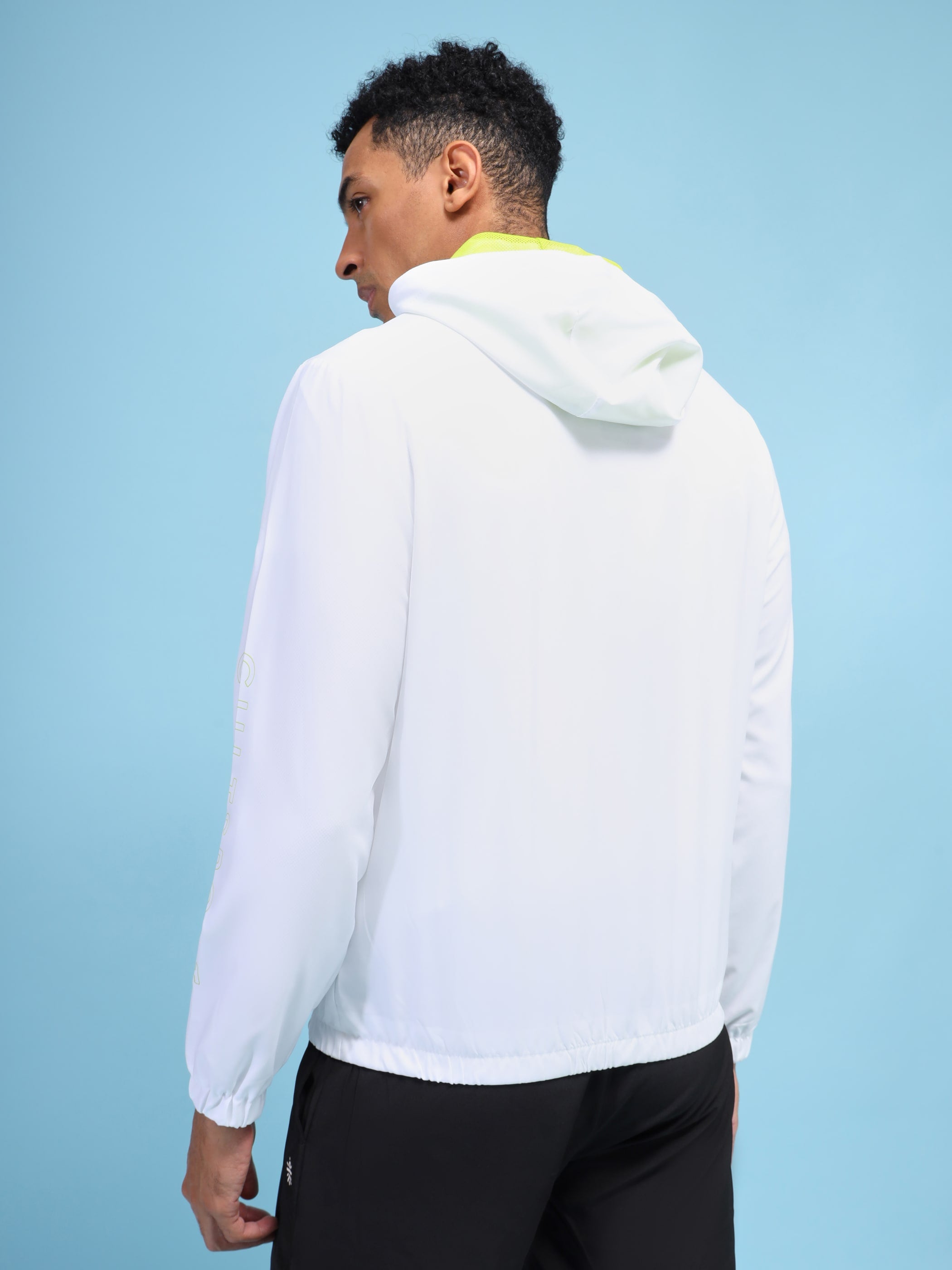 Active Hoodie Zip Through Jacket with Print