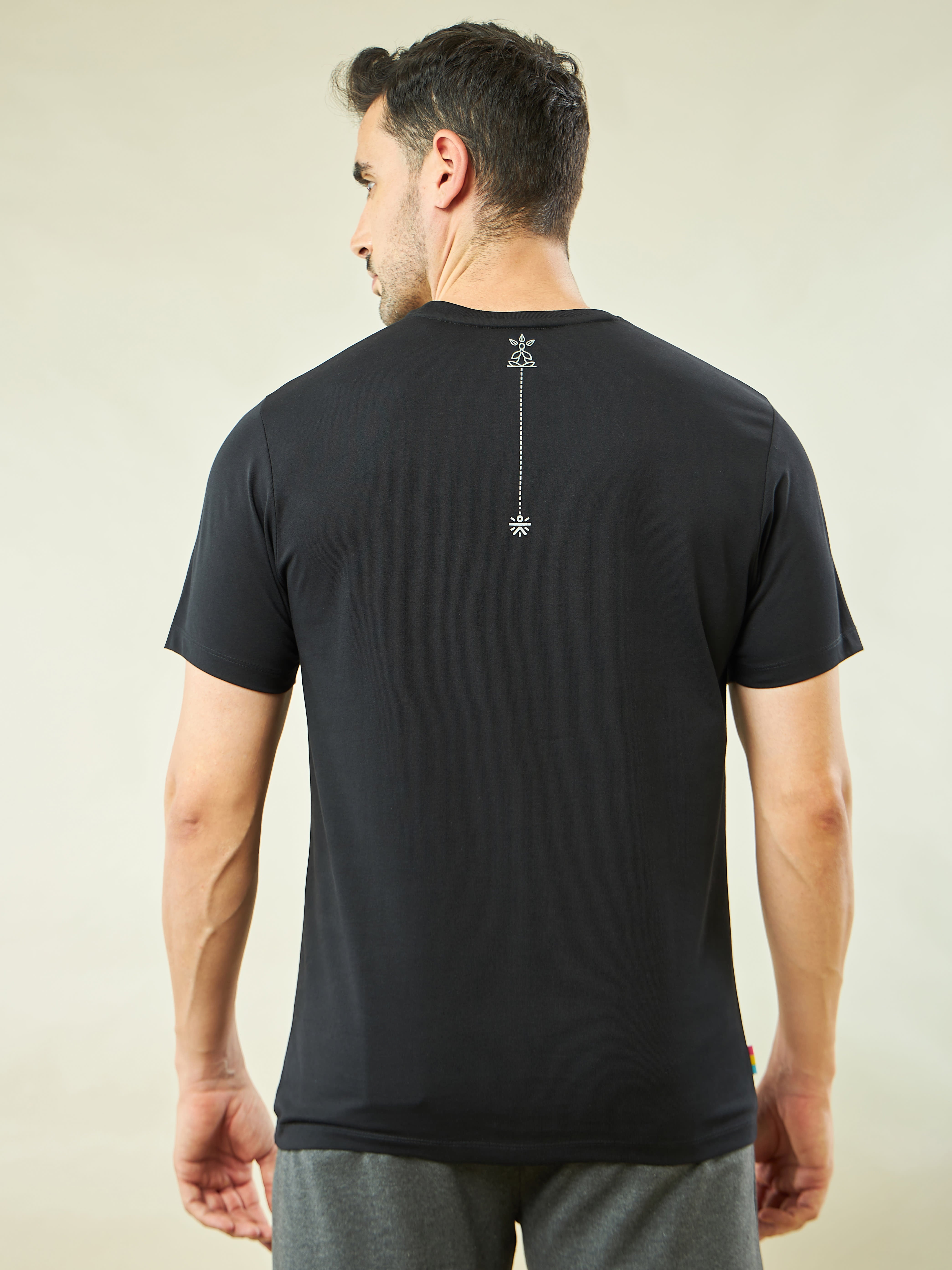 Graphic Print Yoga T-shirt