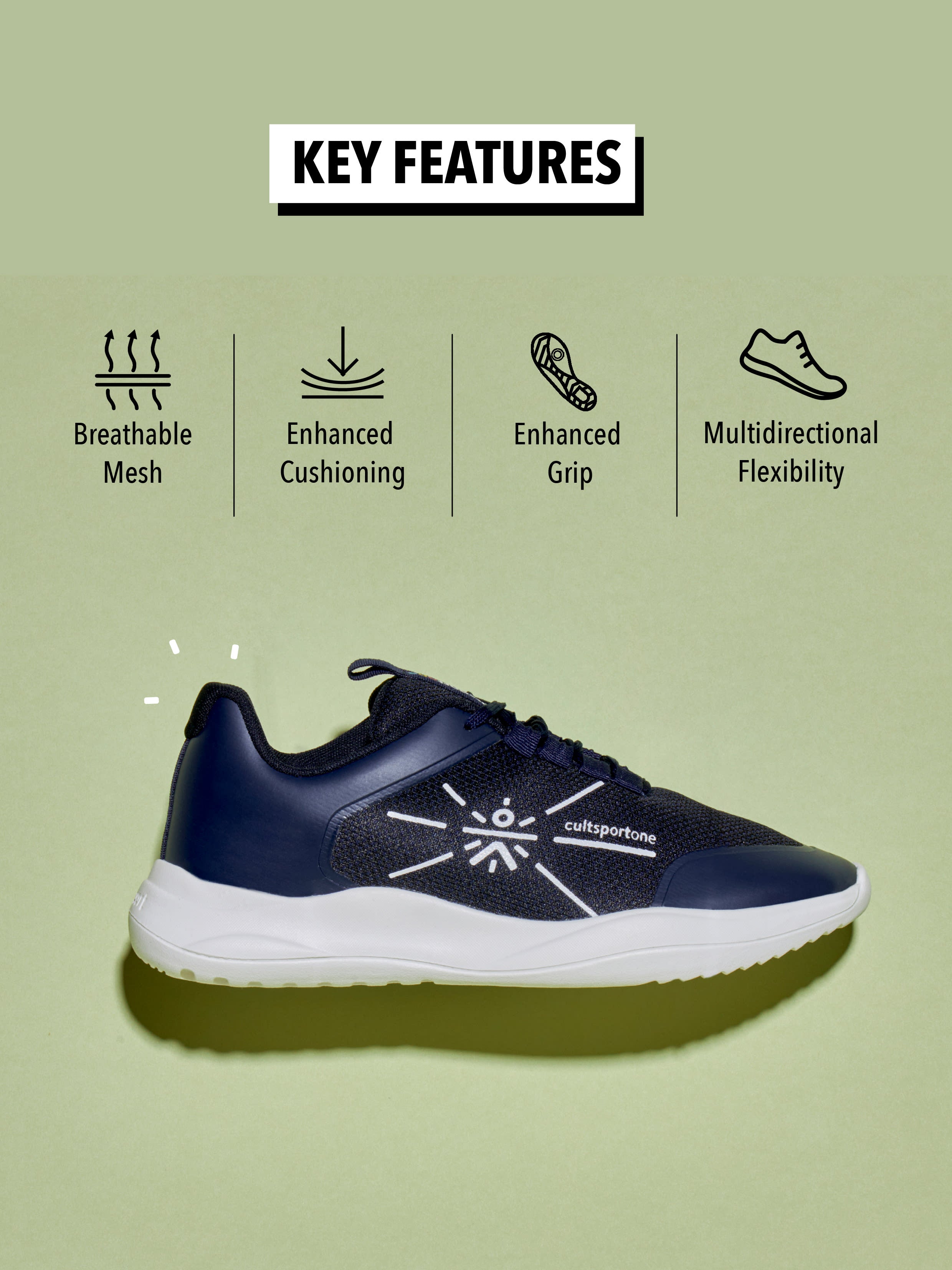 cult Dash Men Running Shoes