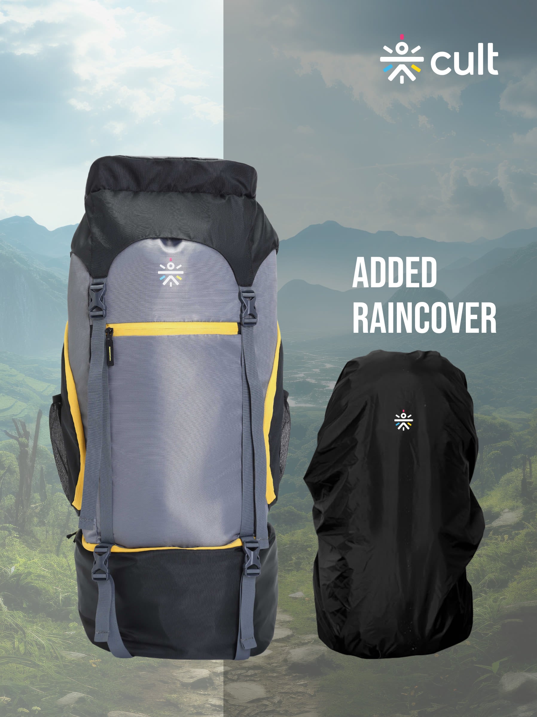 Travel Rucksack 80 L Black