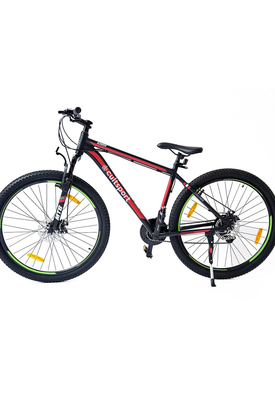 Kara Alloy 21 Speed Shimano Gear 29 inch Mountain Cycle, Dual Disc Brake, Front Suspension, Double Wall Rim Black, Free Trainer Sessions, Cycling Event