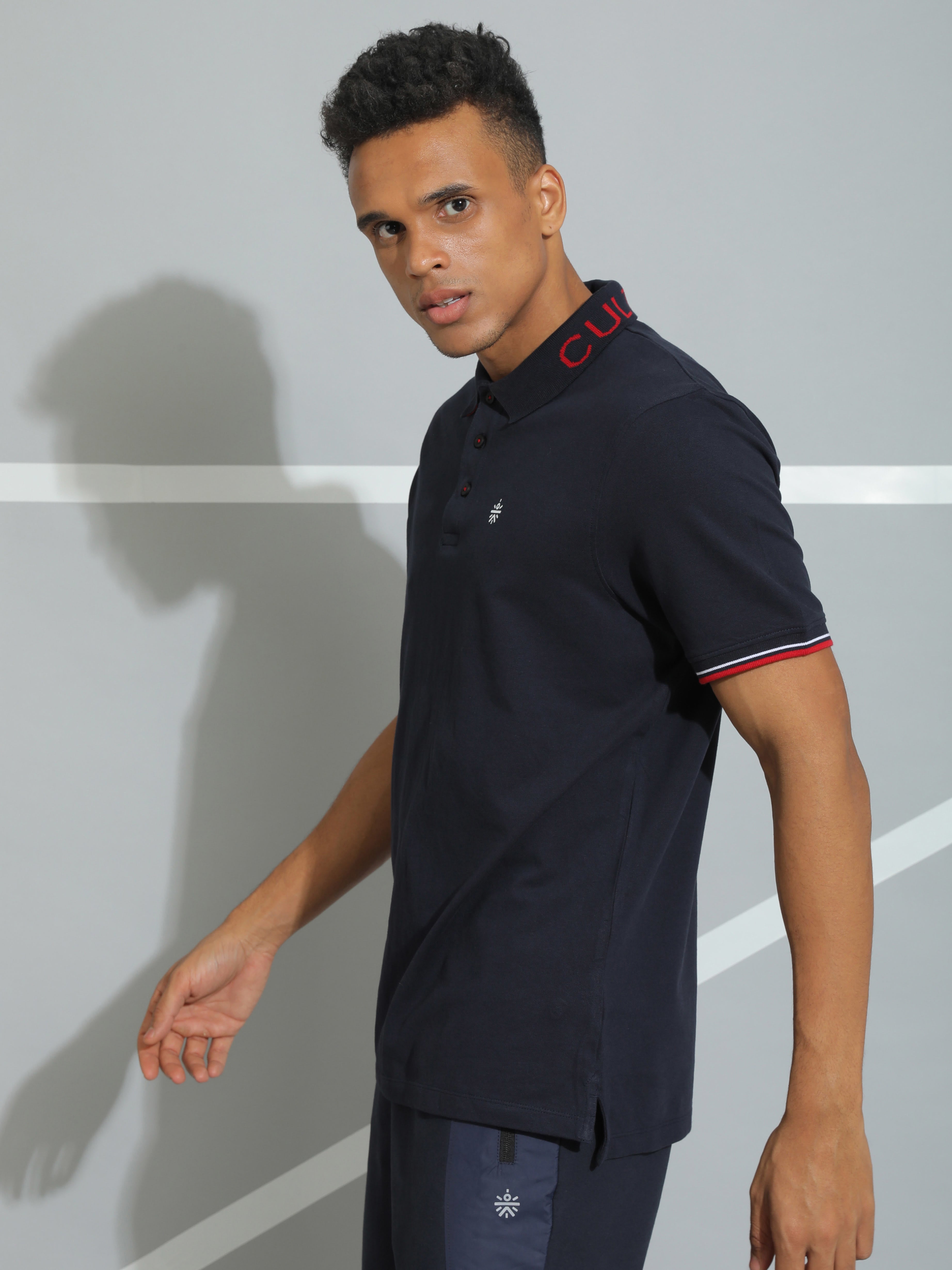 Solid Active Polo T-shirt