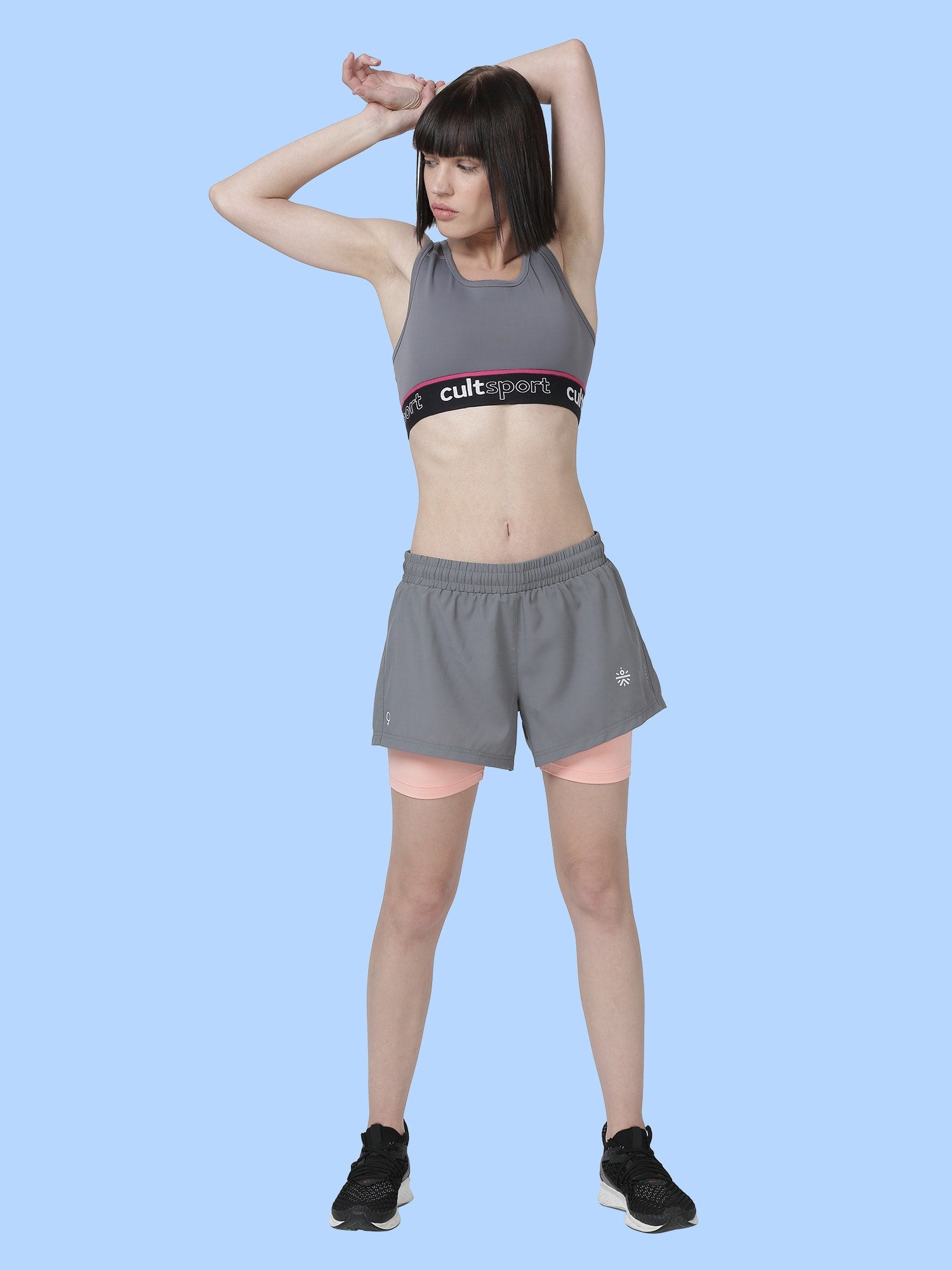 Vital Finish Grey Gym Shorts