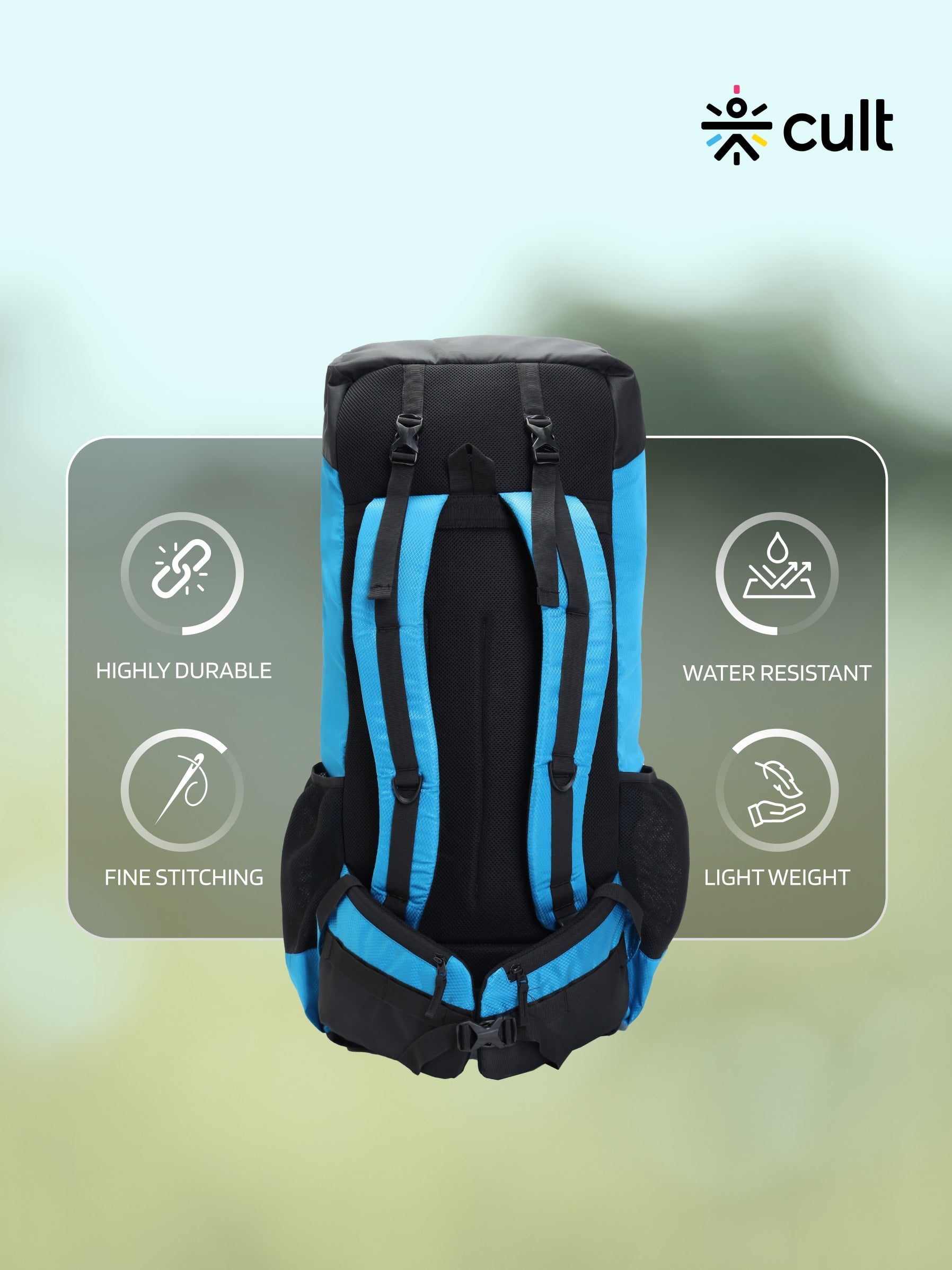 Travel Rucksack 80 L Blue